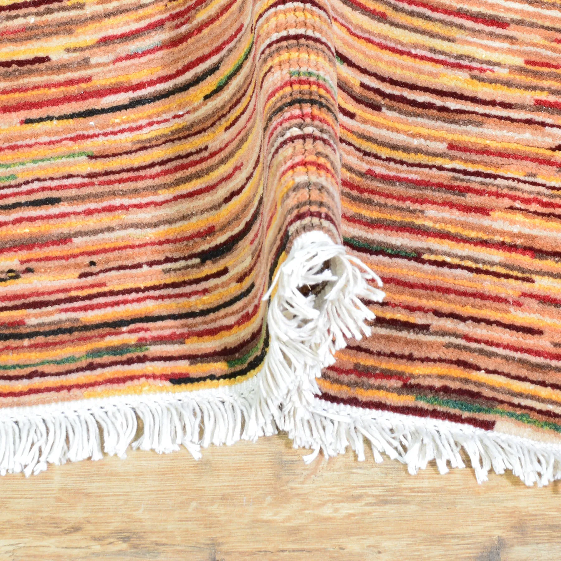Hand-Knotted Modern Design Handmade Wool Rug (Size 3.0 X 4.10) Cwral-8478