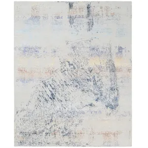Hand-Knotted Modern Design Handmade Wool/Silk Rug (Size 8.0 X 10) Cwral-8529