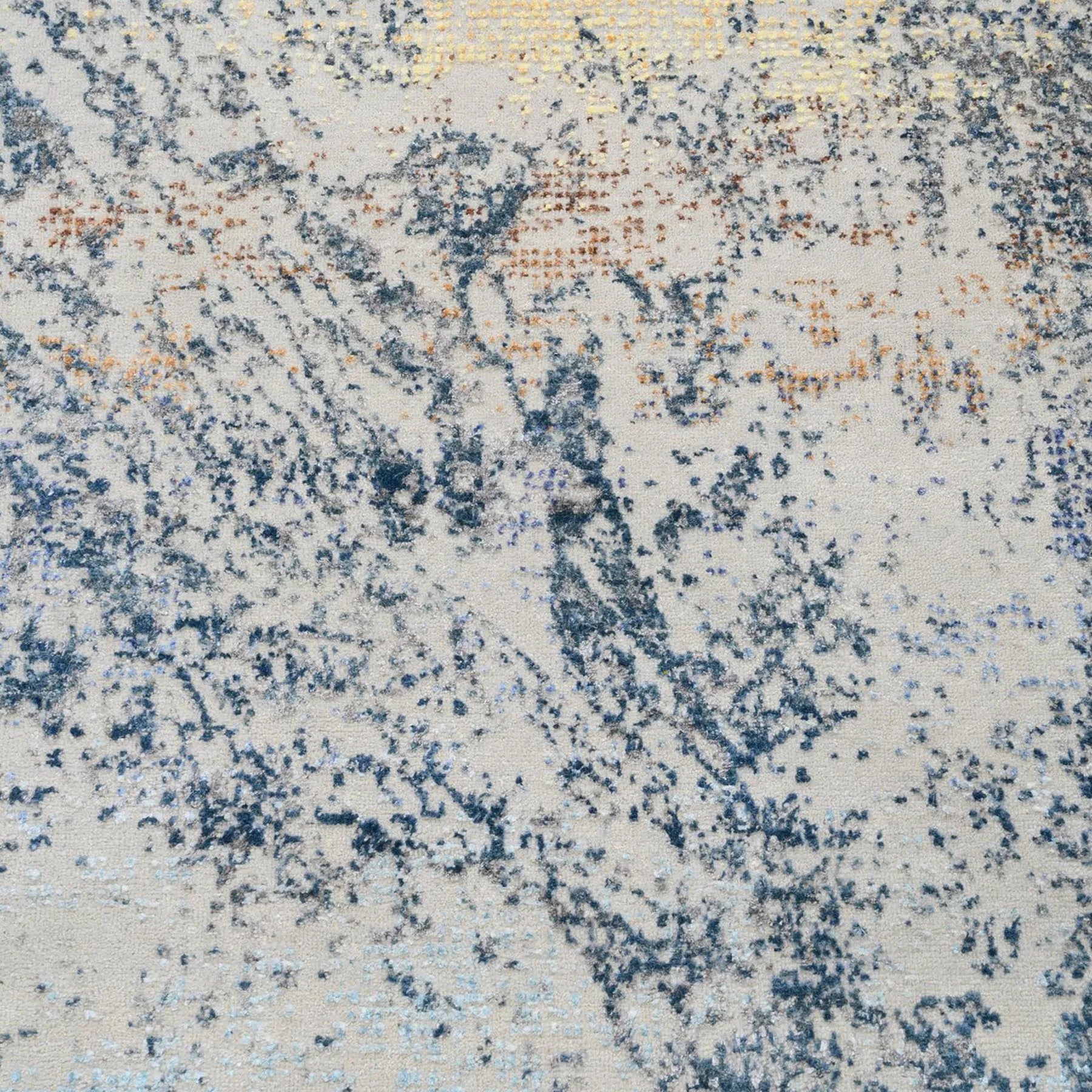 Hand-Knotted Modern Design Handmade Wool/Silk Rug (Size 8.0 X 10) Cwral-8529
