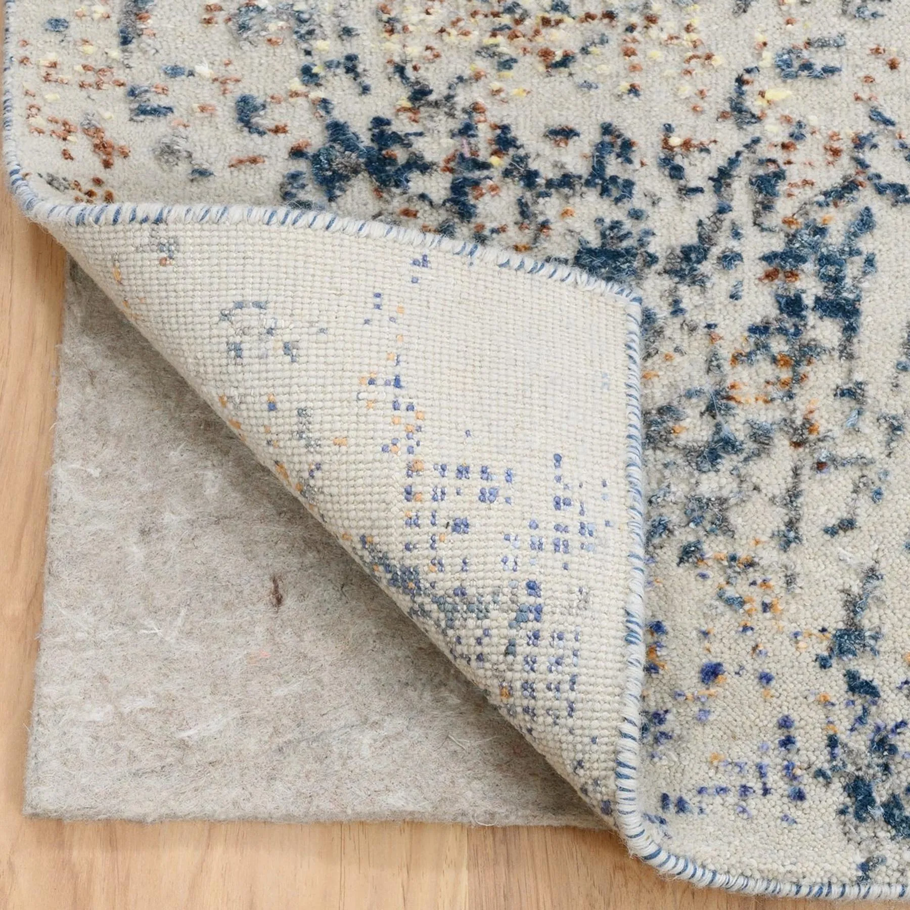 Hand-Knotted Modern Design Handmade Wool/Silk Rug (Size 8.0 X 10) Cwral-8529