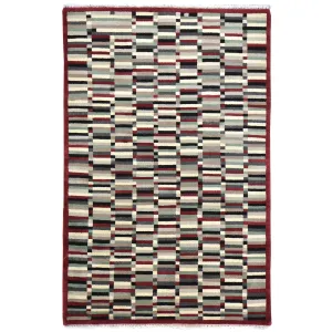 Hand-Knotted Modern Gabbeh Design Handmade Wool Rug (Size 3.11 X 5.11) Cwral-6669
