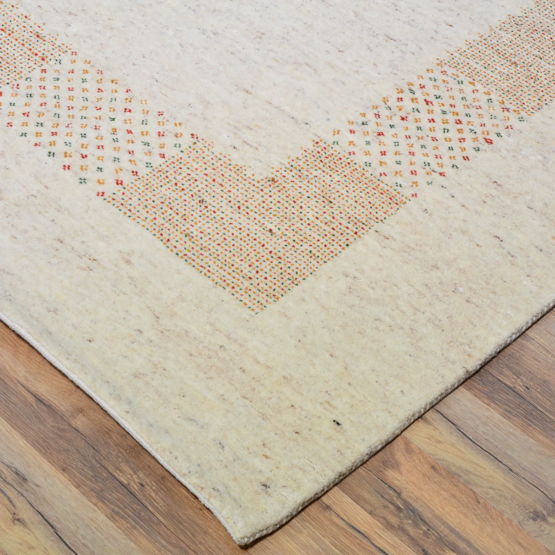 Hand-Knotted Modern Gabbeh Design Wool Handmade Rug (Size 8.3 x 9.11) Cwral-9546