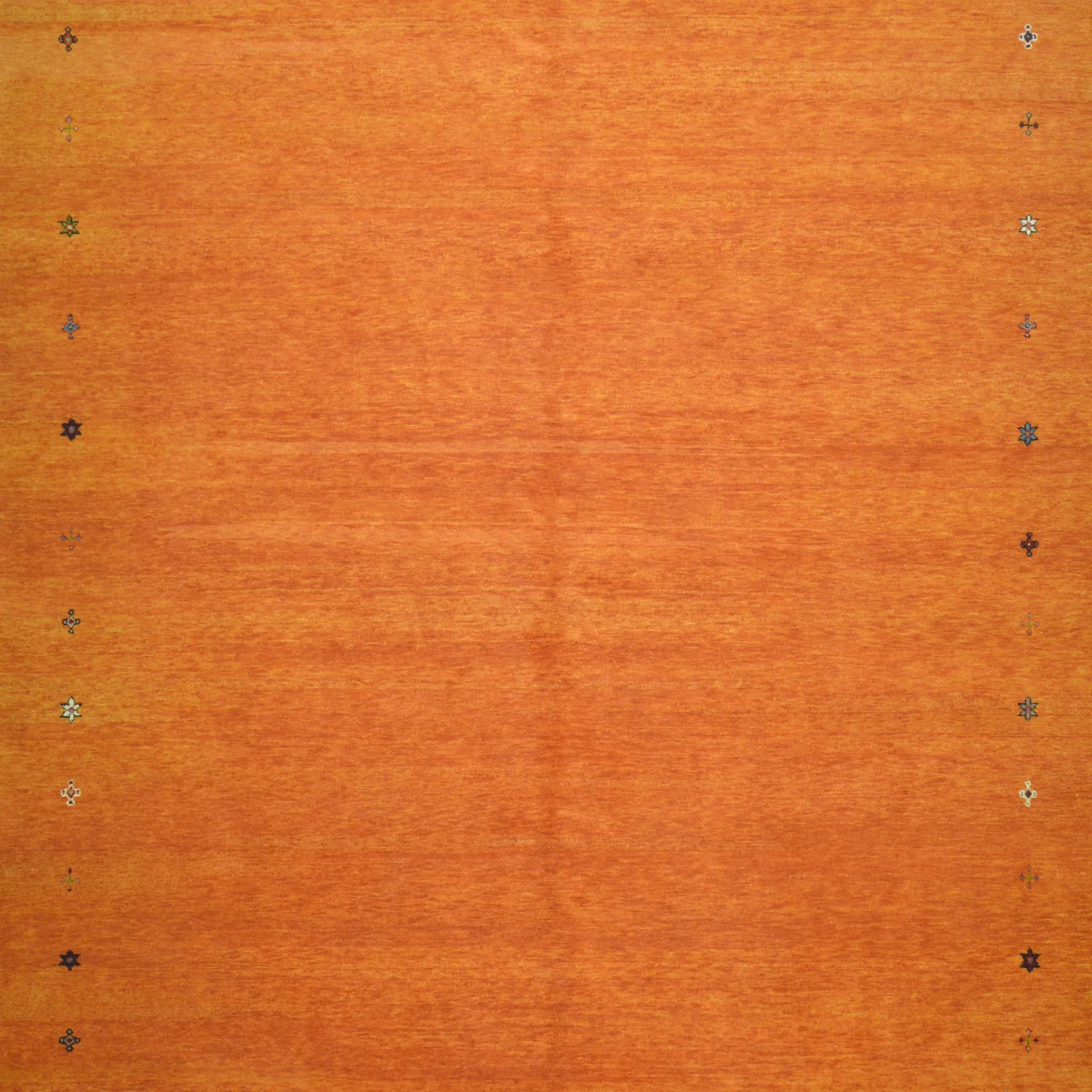 Hand-Knotted Modern Orange Contemporary Design Wool Rug (Size 7.11 X 10.0) Cwral-10542