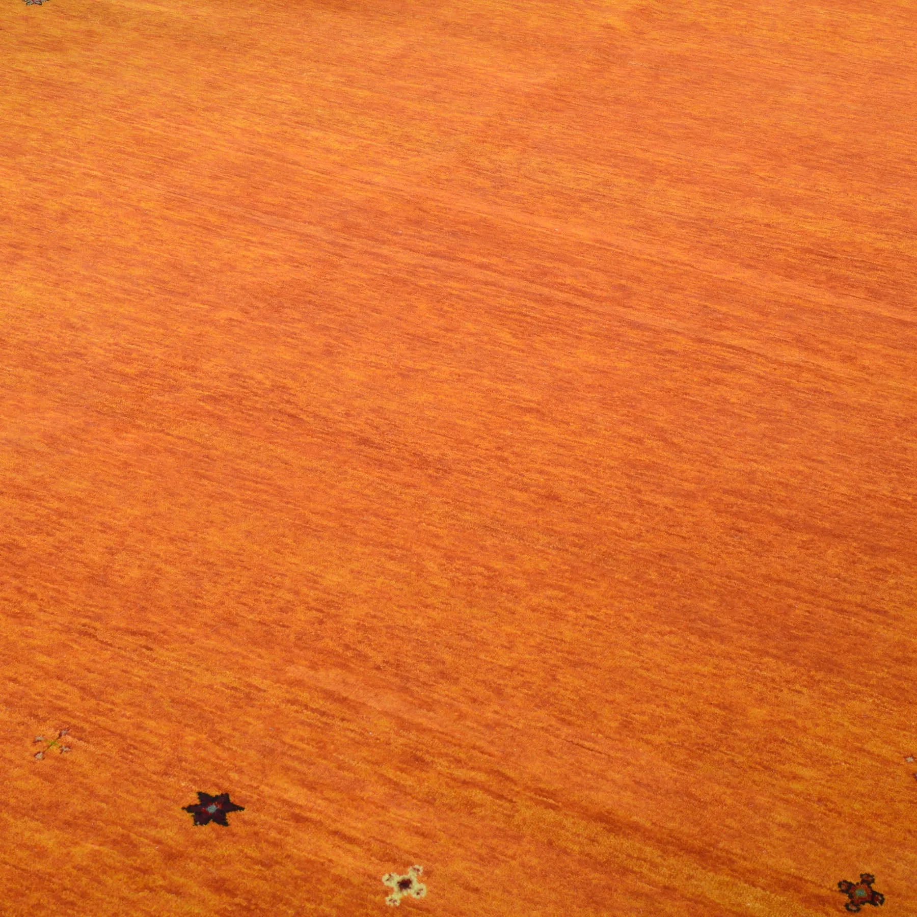 Hand-Knotted Modern Orange Contemporary Design Wool Rug (Size 7.11 X 10.0) Cwral-10542