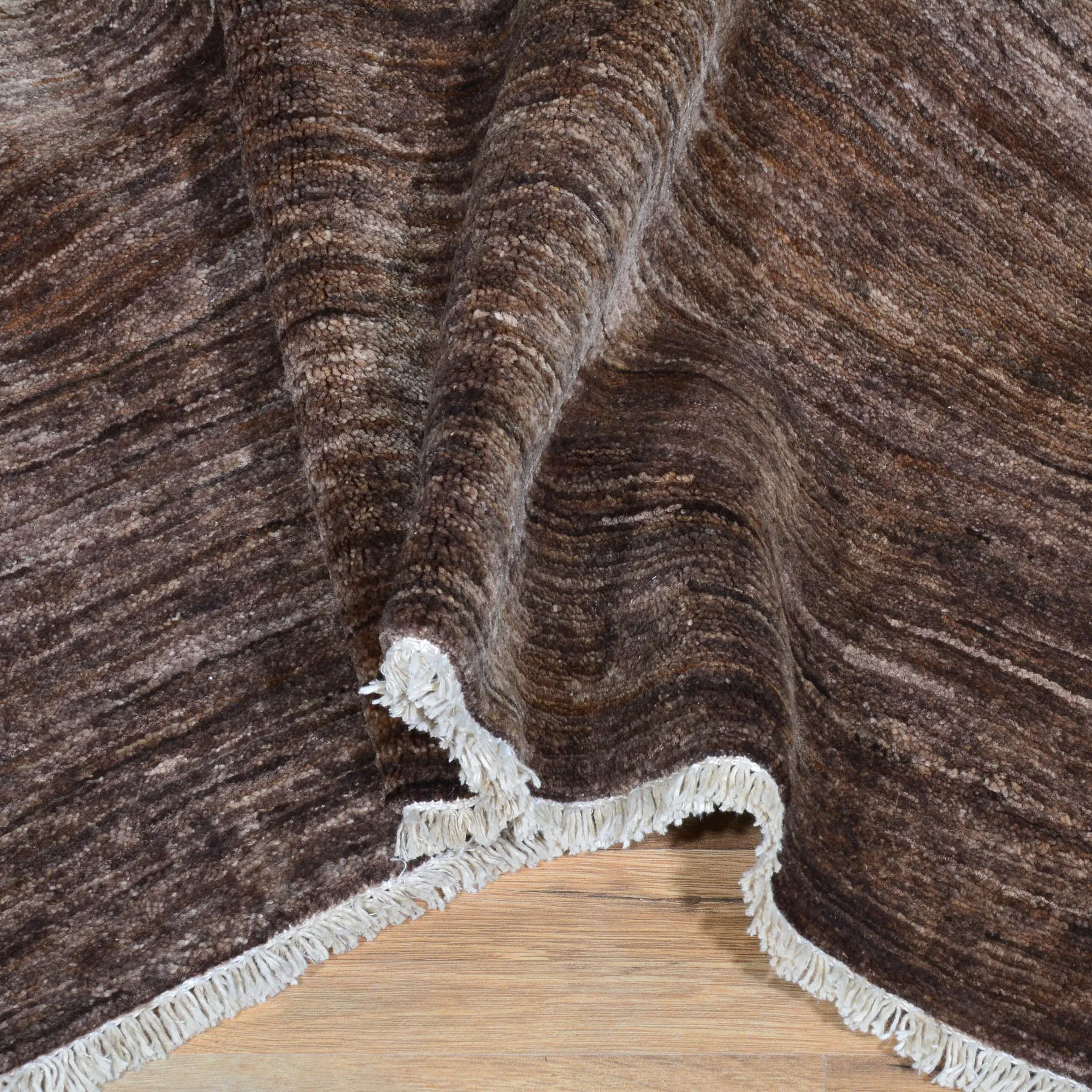 Hand-Knotted Modern Peshawar Gabbeh Design Wool Rug (Size 6.8 X 7.8) Cwral-6840