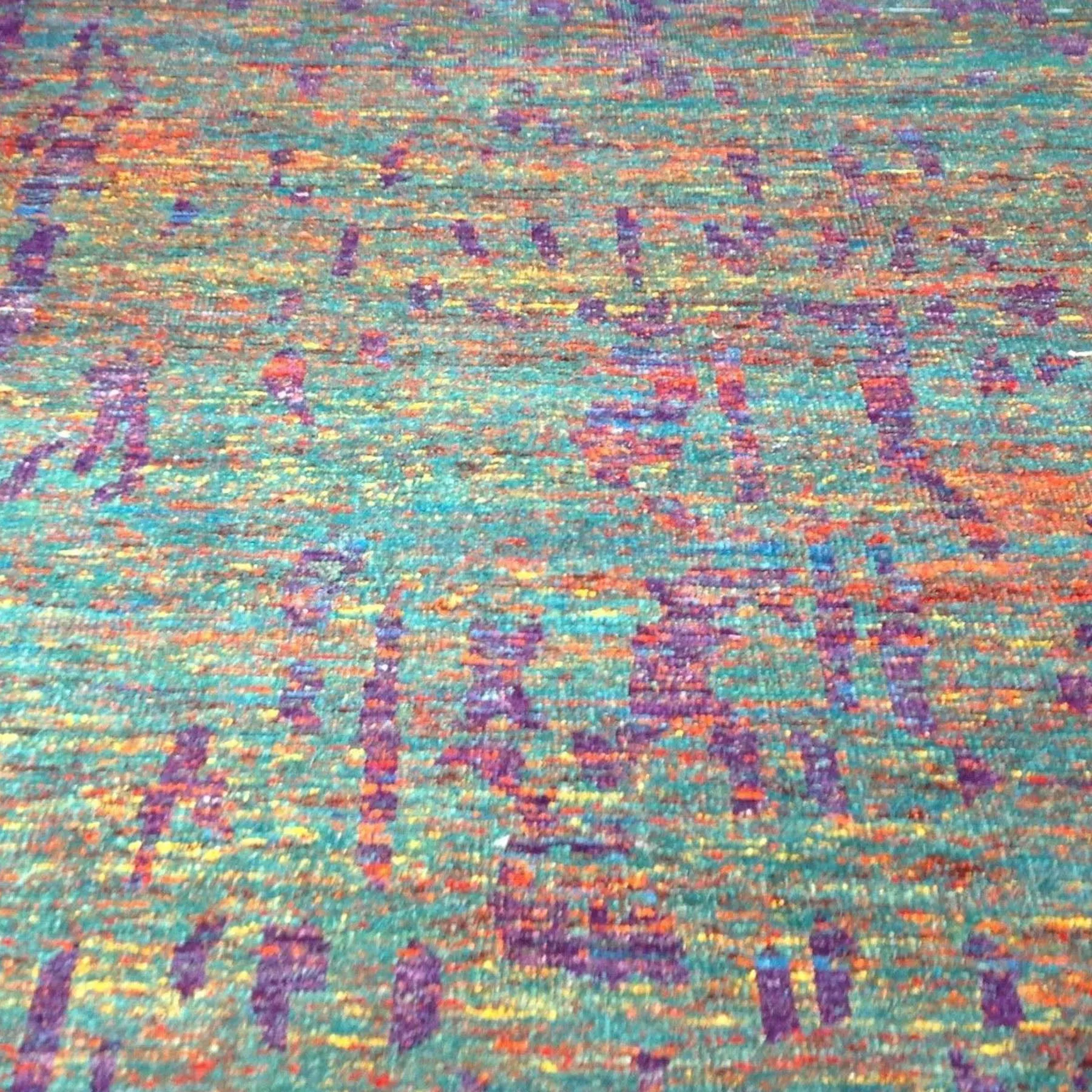 Hand-Knotted Modern Sari Silk Oriental Rug (Size 9.0 X 11.10) Cwral-4020