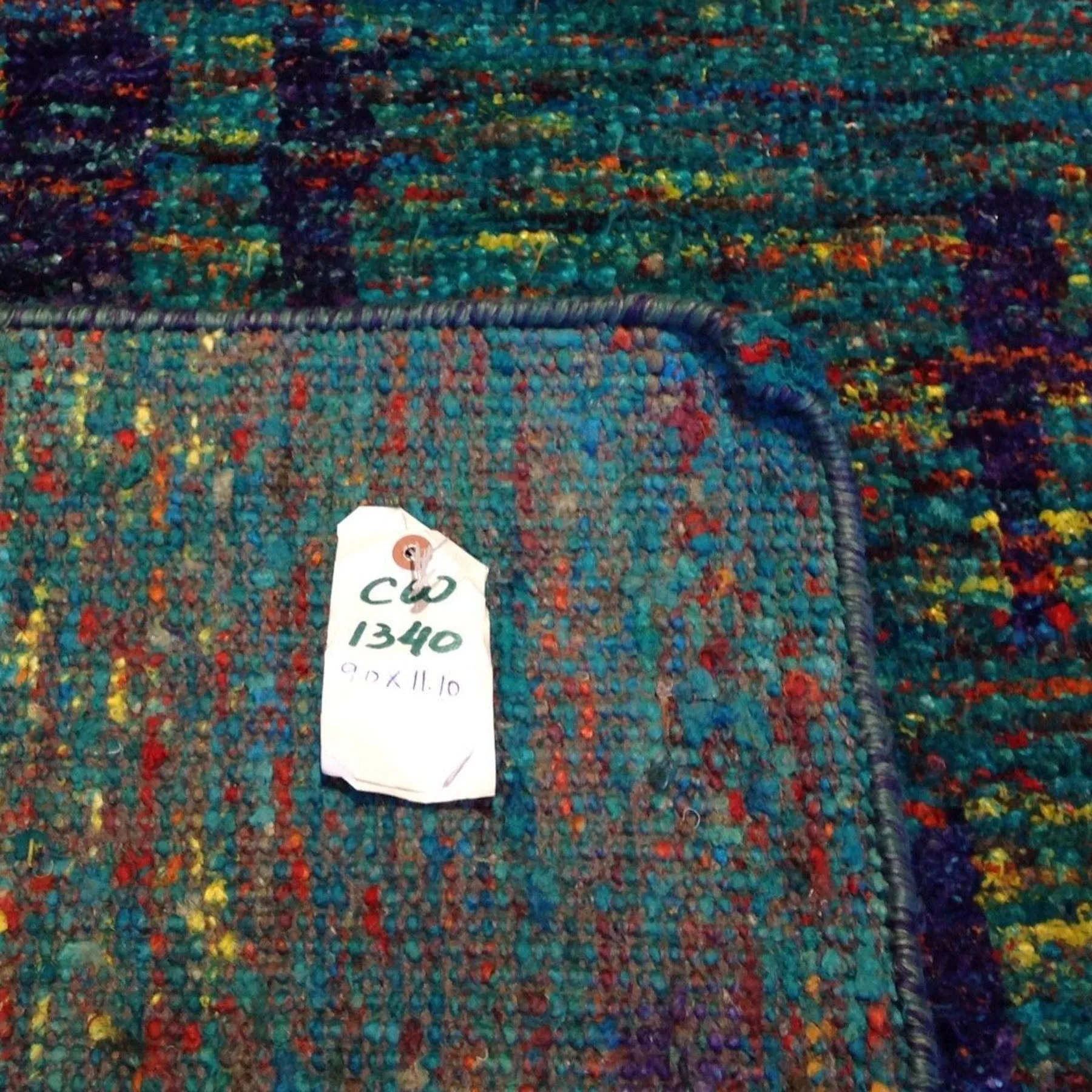 Hand-Knotted Modern Sari Silk Oriental Rug (Size 9.0 X 11.10) Cwral-4020