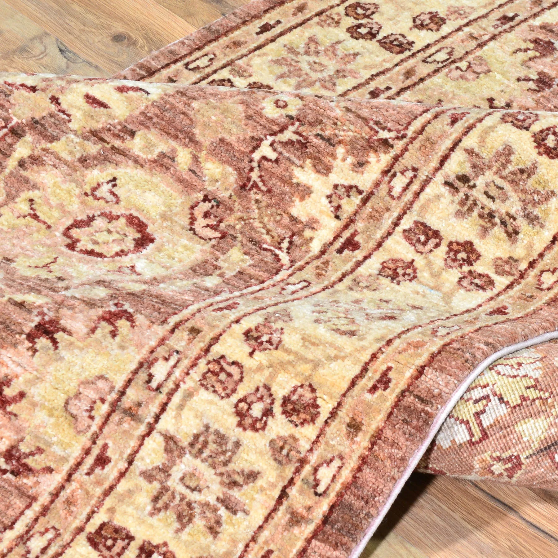 Hand-Knotted Oriental Afghan Chobi Mahal Design 100% Wool Rug (Size 3.1 X 10.1) Brral-2889