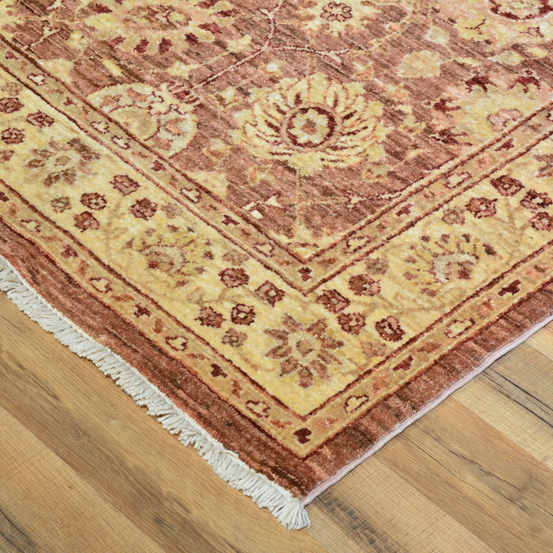 Hand-Knotted Oriental Afghan Chobi Mahal Design 100% Wool Rug (Size 3.1 X 10.1) Brral-2889
