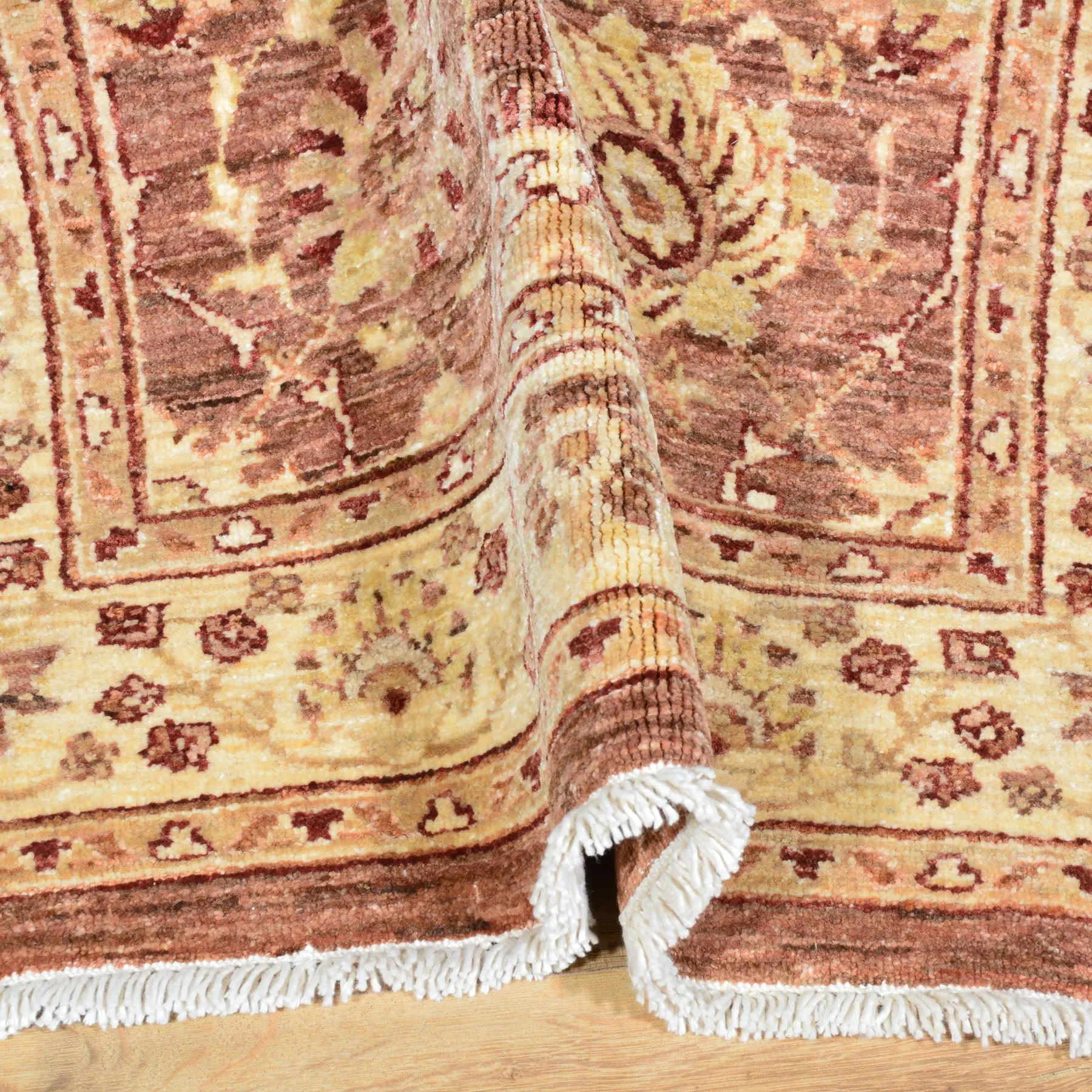Hand-Knotted Oriental Afghan Chobi Mahal Design 100% Wool Rug (Size 3.1 X 10.1) Brral-2889