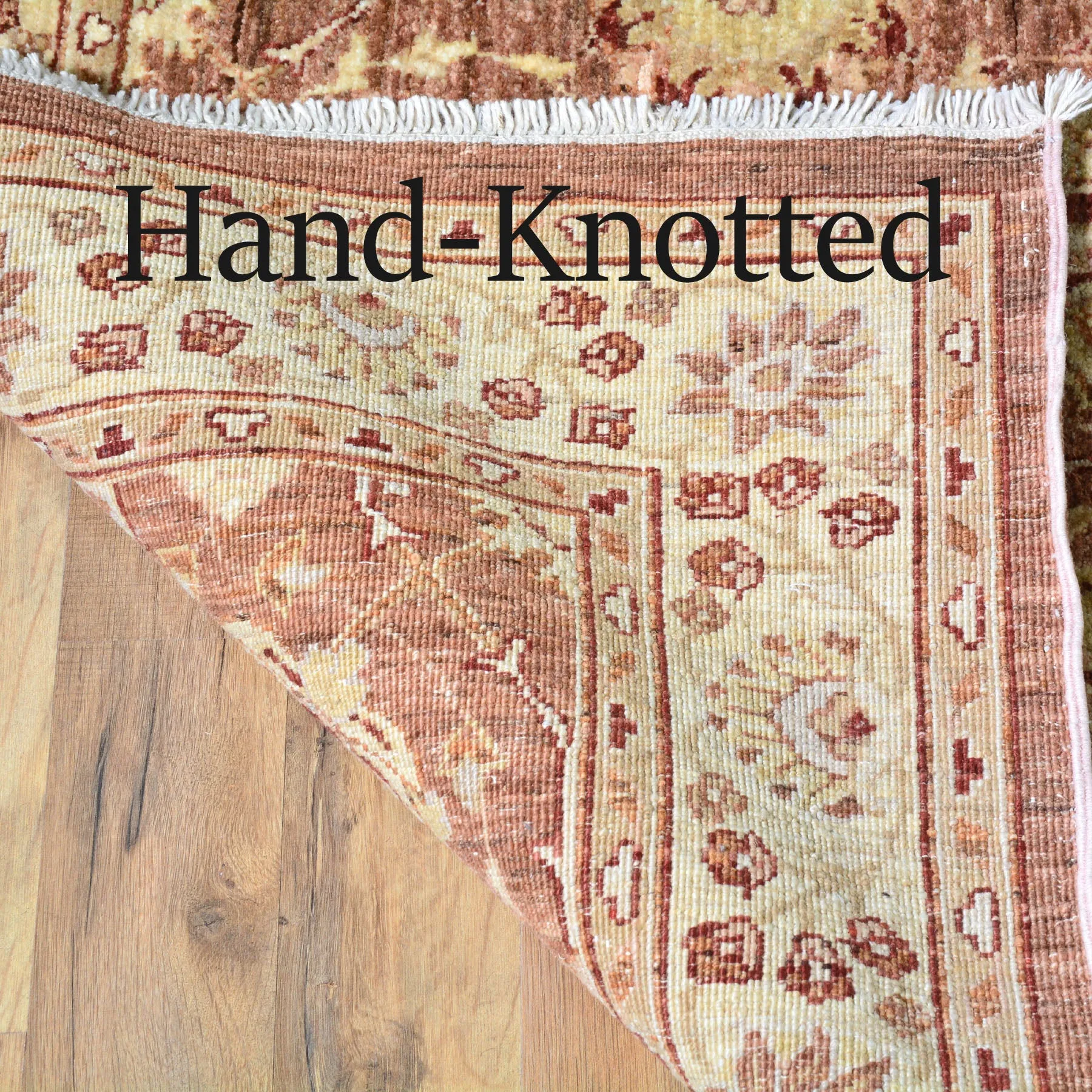 Hand-Knotted Oriental Afghan Chobi Mahal Design 100% Wool Rug (Size 3.1 X 10.1) Brral-2889