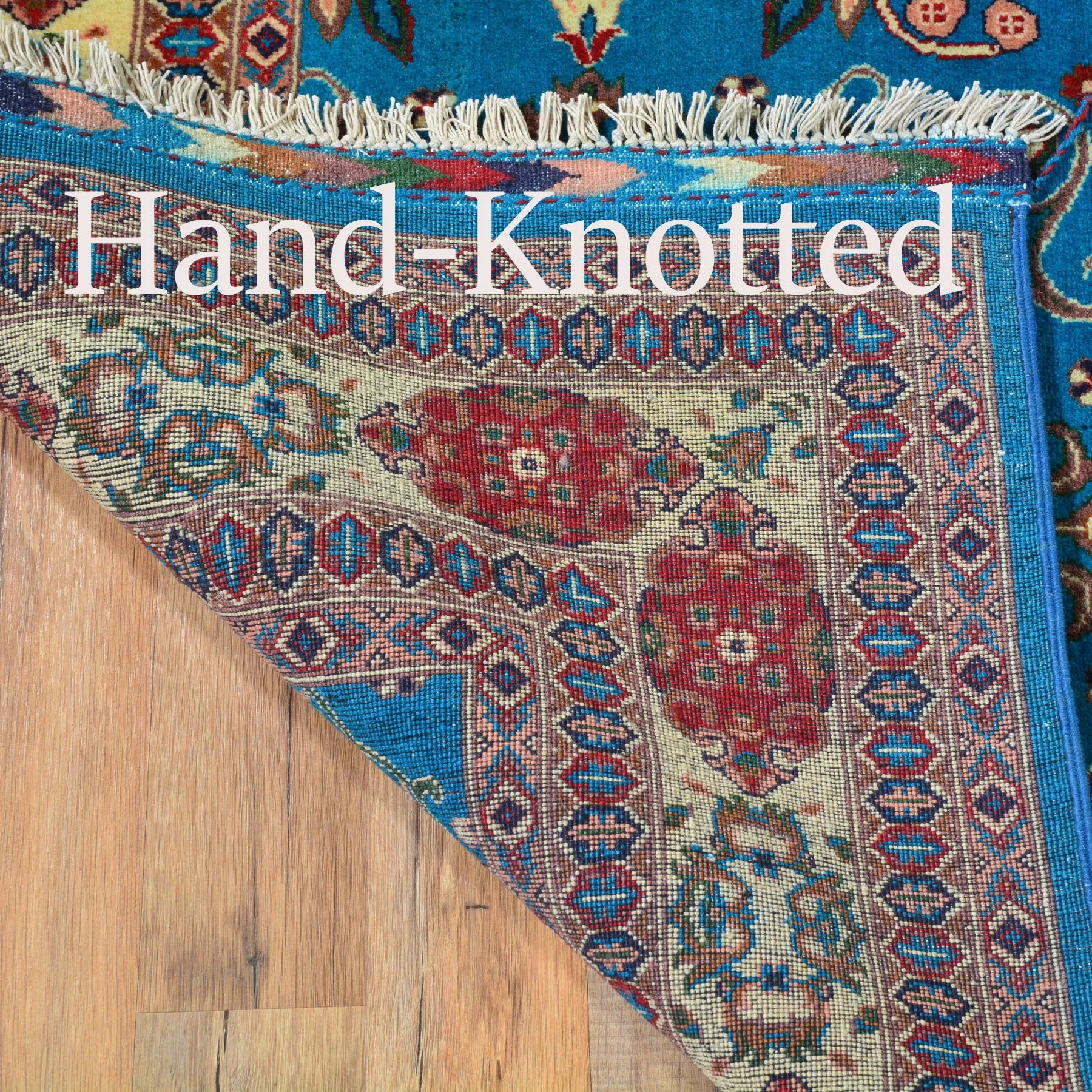 Hand-Knotted Oriental Design Handmade 100% Wool Rug (Size 6.7 X 9.8) Cwral-6753