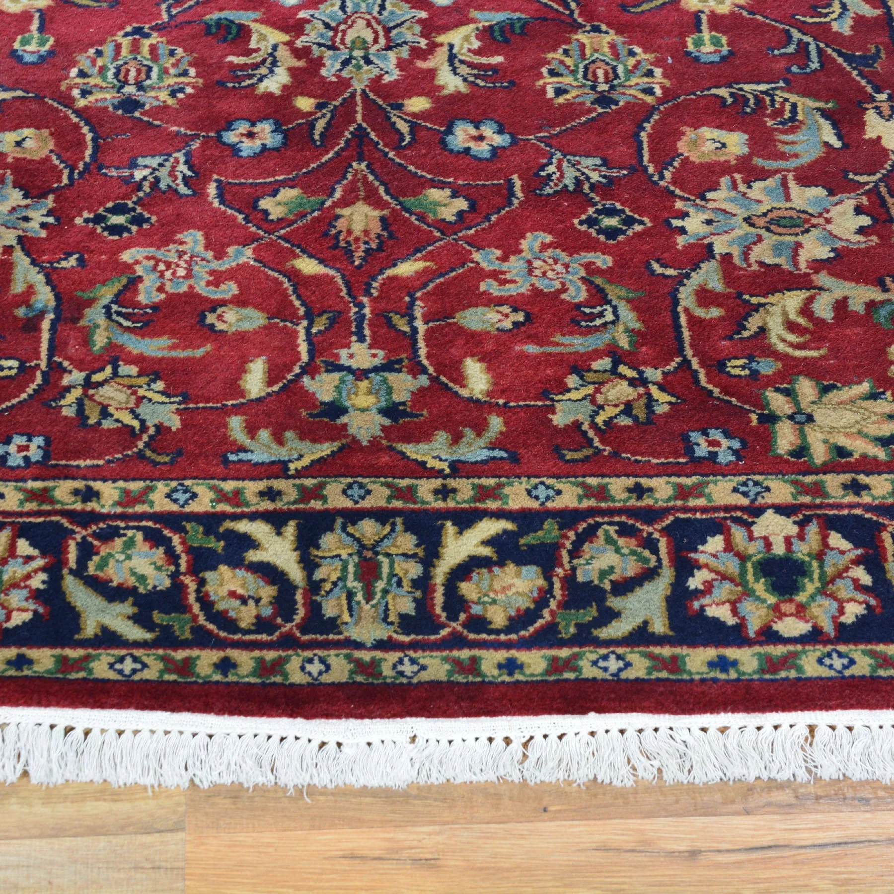 Hand-Knotted Oriental Design Wool Traditional Wool Handmade Rug (Size 3.10 X 6.0) Cwral-594