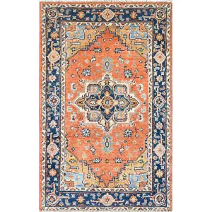 Hand-Knotted Oriental Heriz Design Wool Handmade Rug (Size 3.0 X 4.8) Cwral-8889