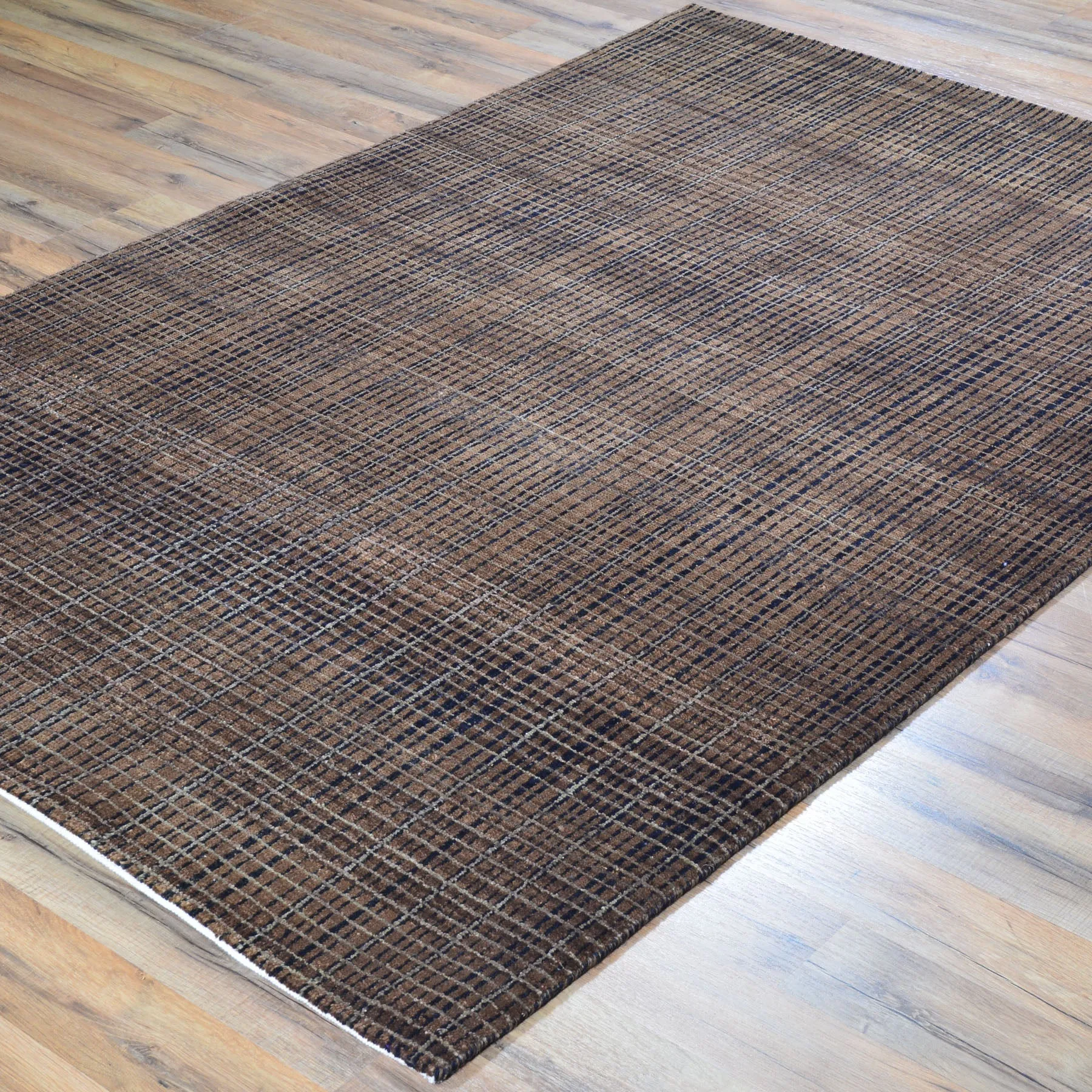 Hand-Knotted Oriental Modern Contemporary Design Wool Handmade Rug (Size 4.0 X 5.11) Cwral-4689