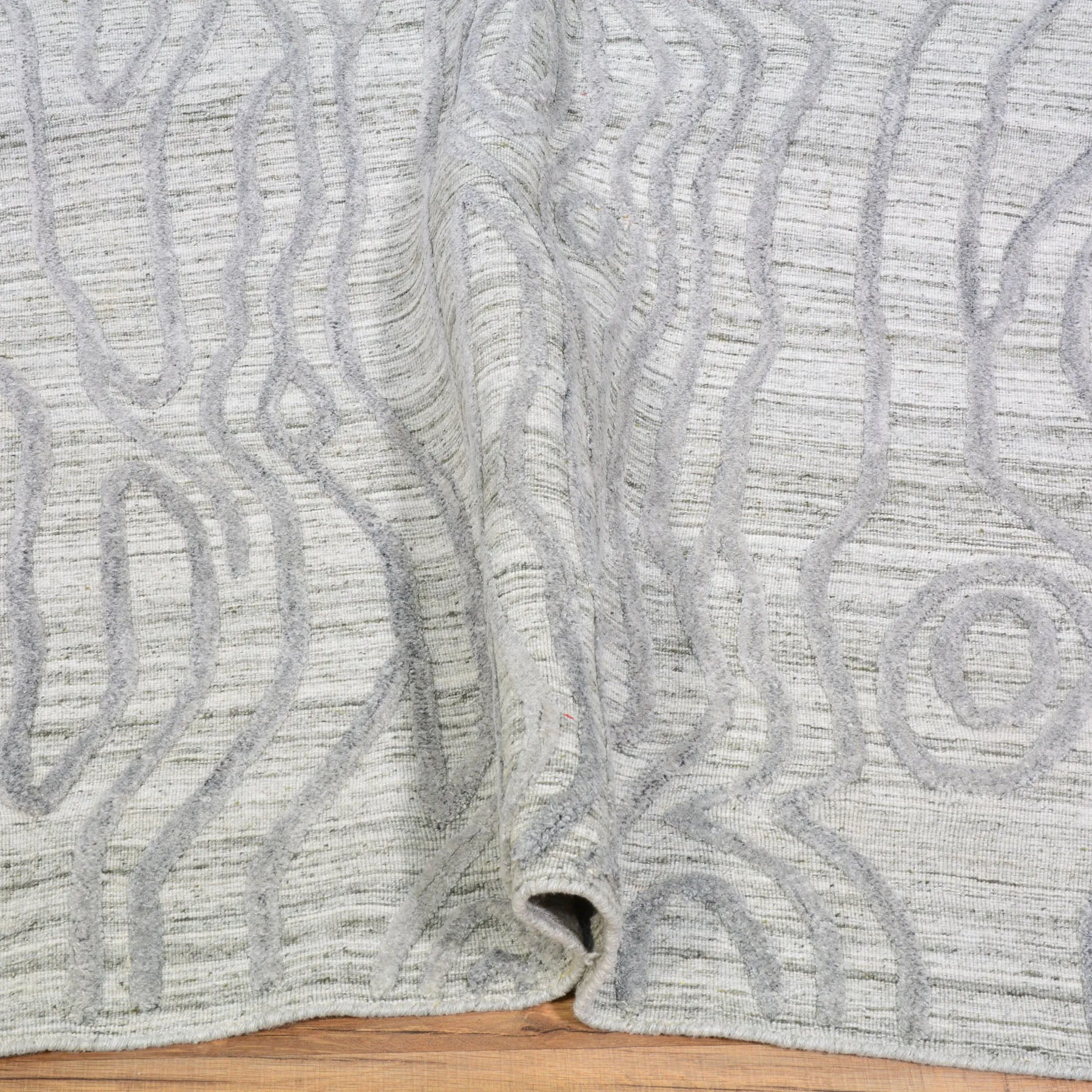 Hand-Knotted Oriental Modern Contemporary Handmade Wool Rug (Size 9.2 X 12.4) Cwral-5478