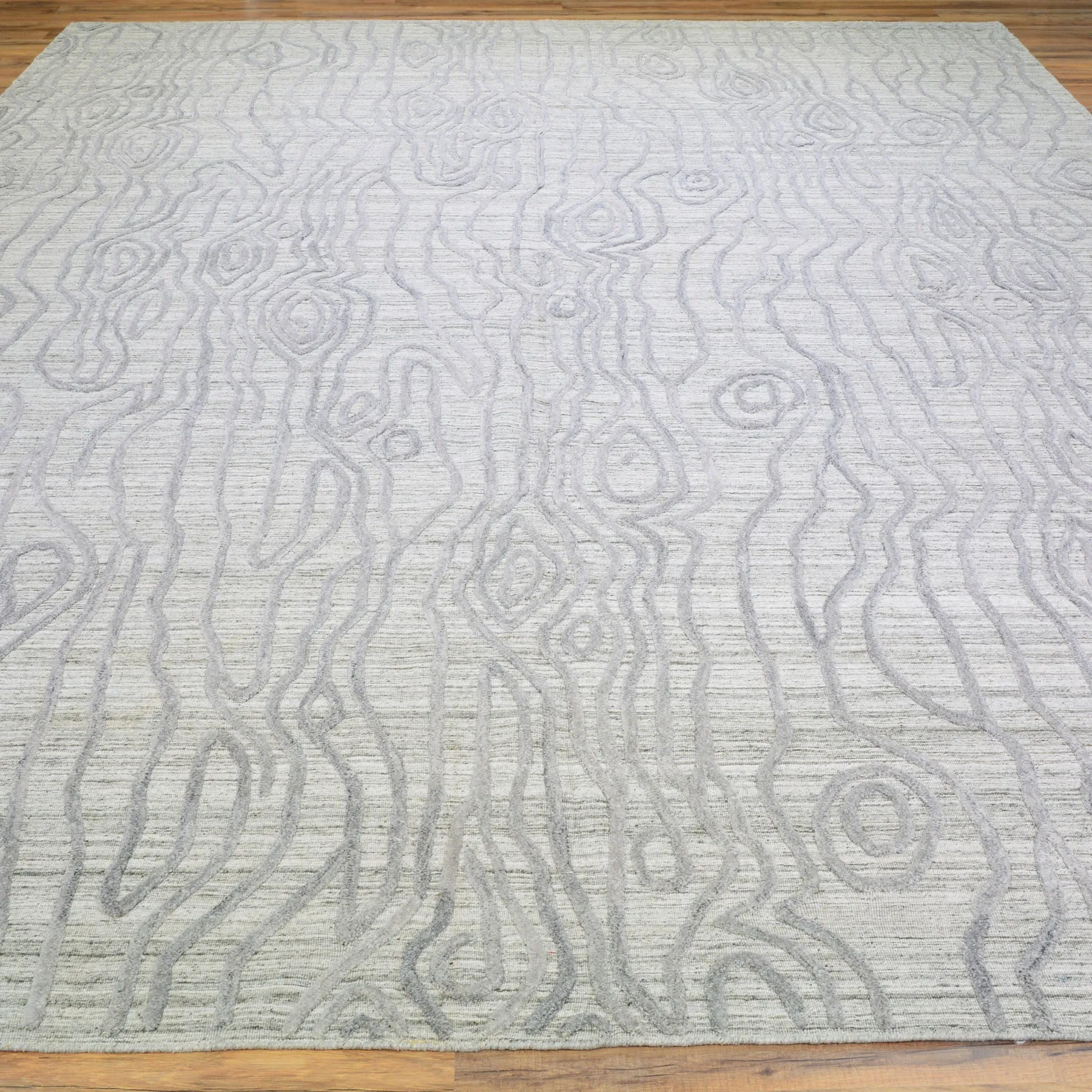 Hand-Knotted Oriental Modern Contemporary Handmade Wool Rug (Size 9.2 X 12.4) Cwral-5478