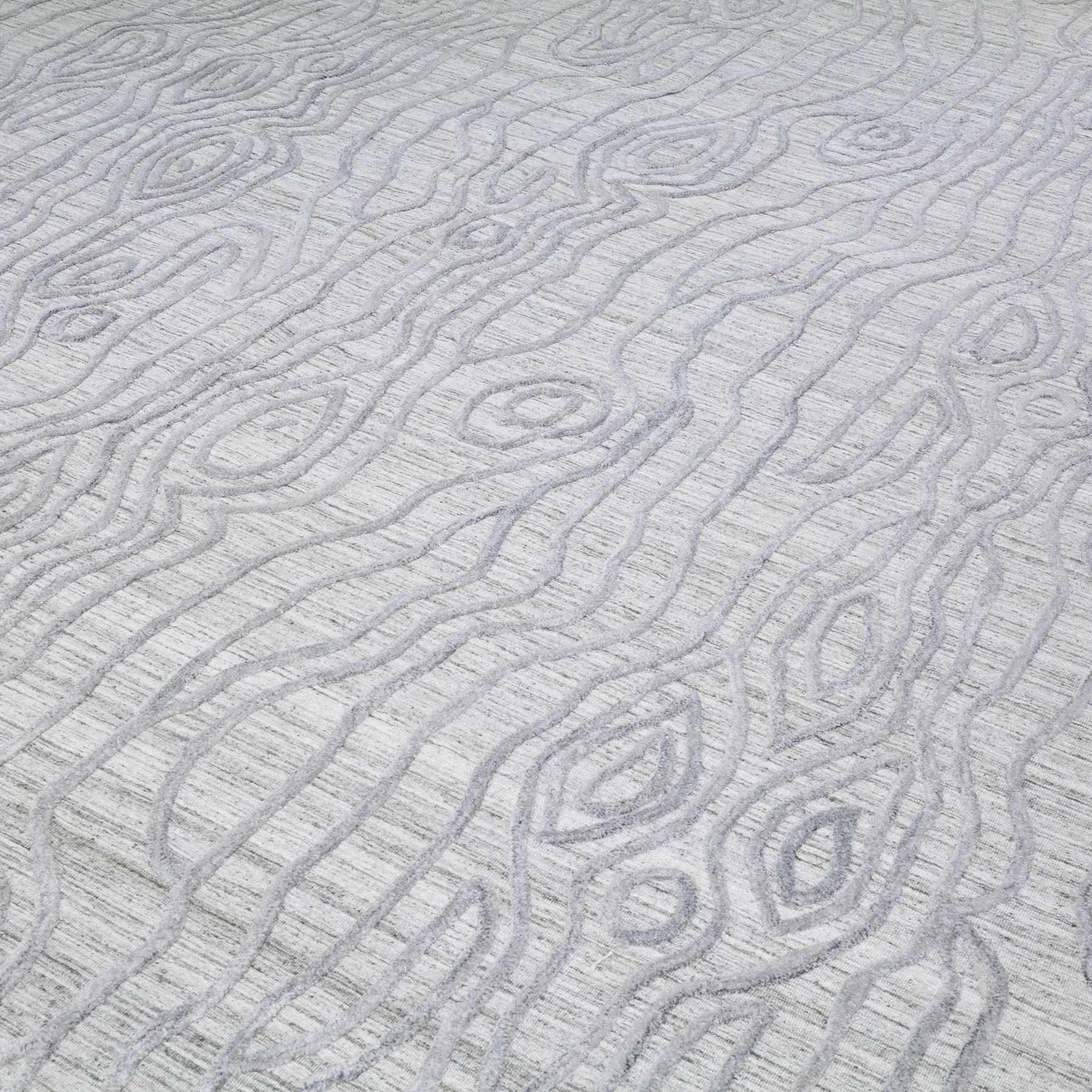 Hand-Knotted Oriental Modern Contemporary Handmade Wool Rug (Size 9.2 X 12.4) Cwral-5478