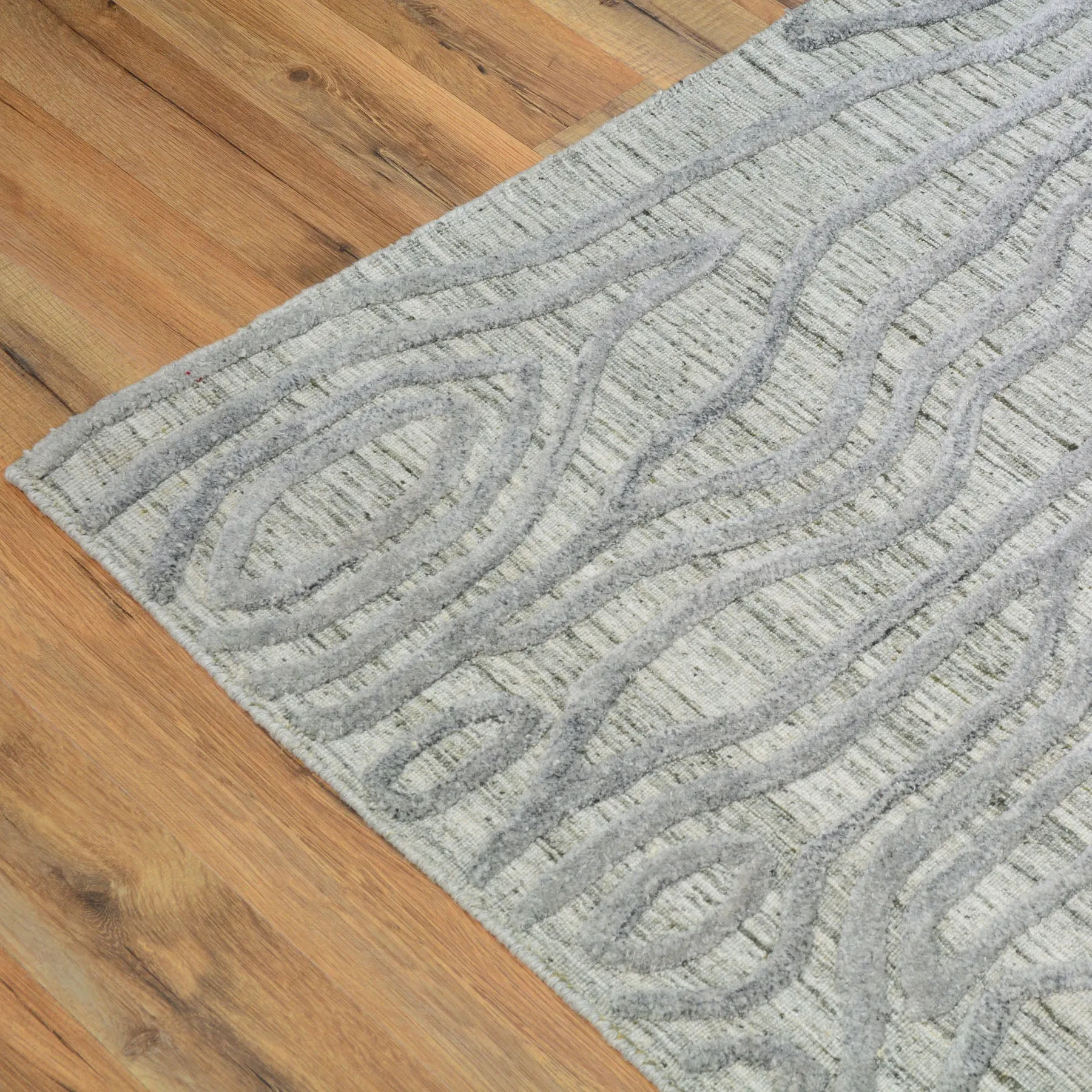 Hand-Knotted Oriental Modern Contemporary Handmade Wool Rug (Size 9.2 X 12.4) Cwral-5478