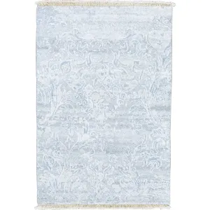 Hand-Knotted Oriental Modern Design Handmade Wool & Silk  Rug (Size 2.0 X 2.11) Cwral-8433
