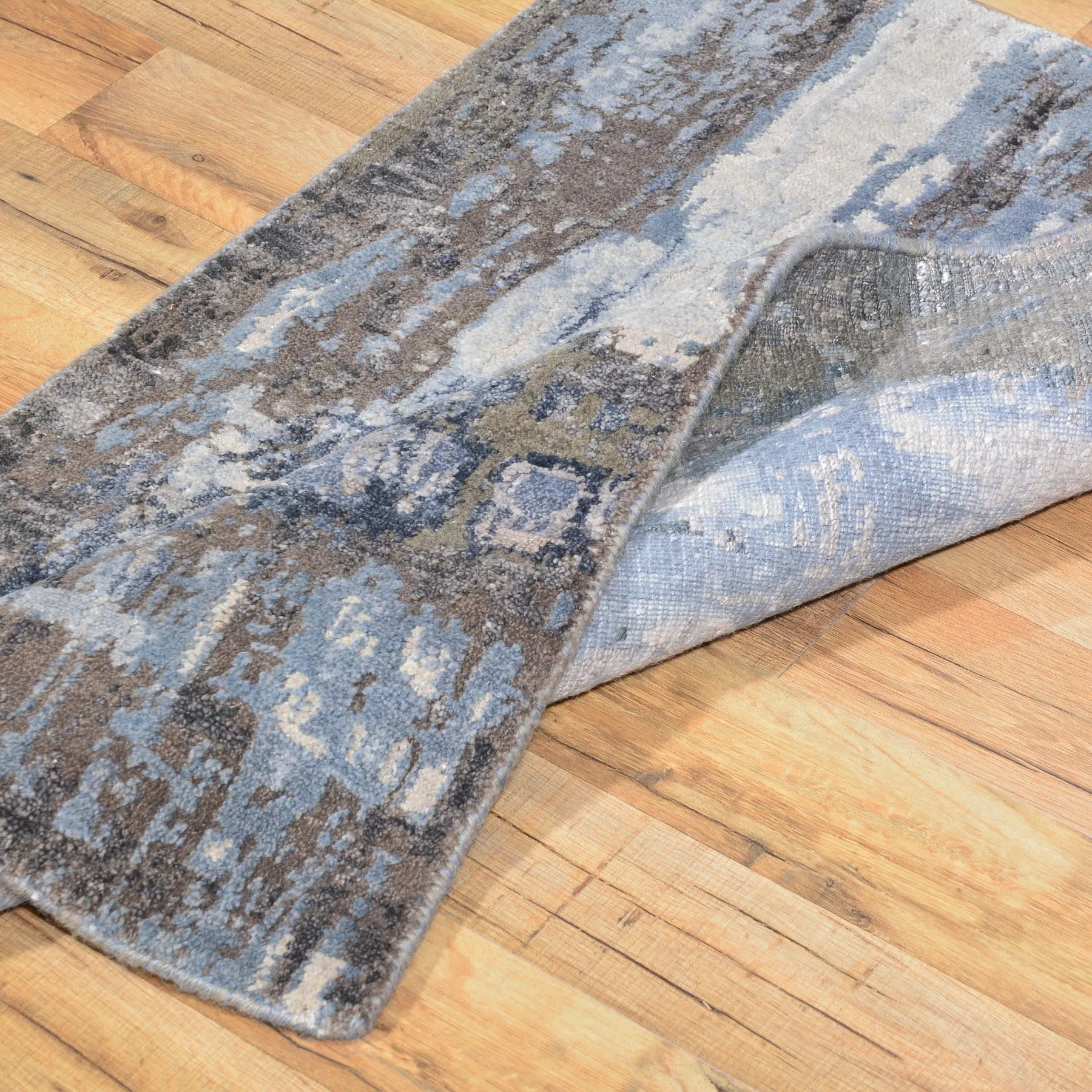 Hand-Knotted Oriental Modern Design Handmade Wool & Silk  Rug (Size 2.0 X 3.1) Cwral-7893