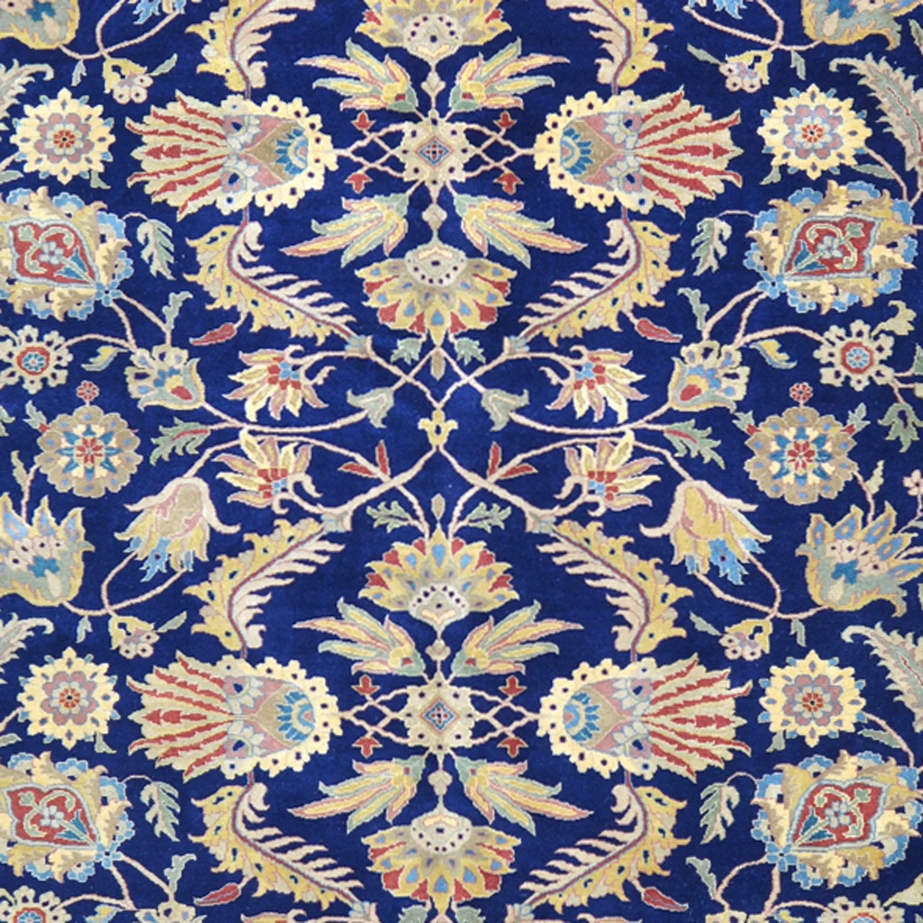 Hand-Knotted Oriental New Zealand Wool Sarouk Design Handmade Rug (Size 9.0 X 11.7) Brral-1269