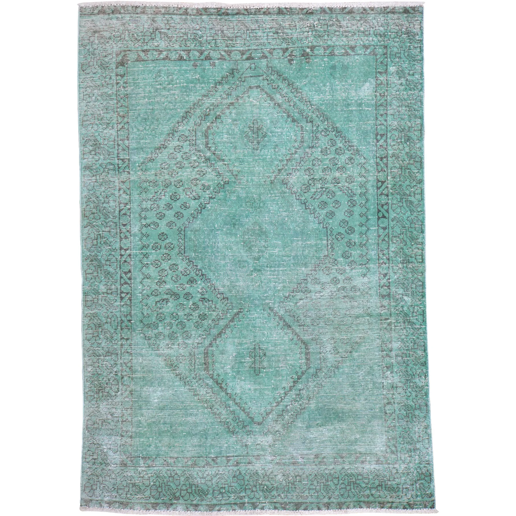 Hand-Knotted Oriental Overdyed Handmade Wool Rug (Size 4.7 X 6.7) Brral-5415