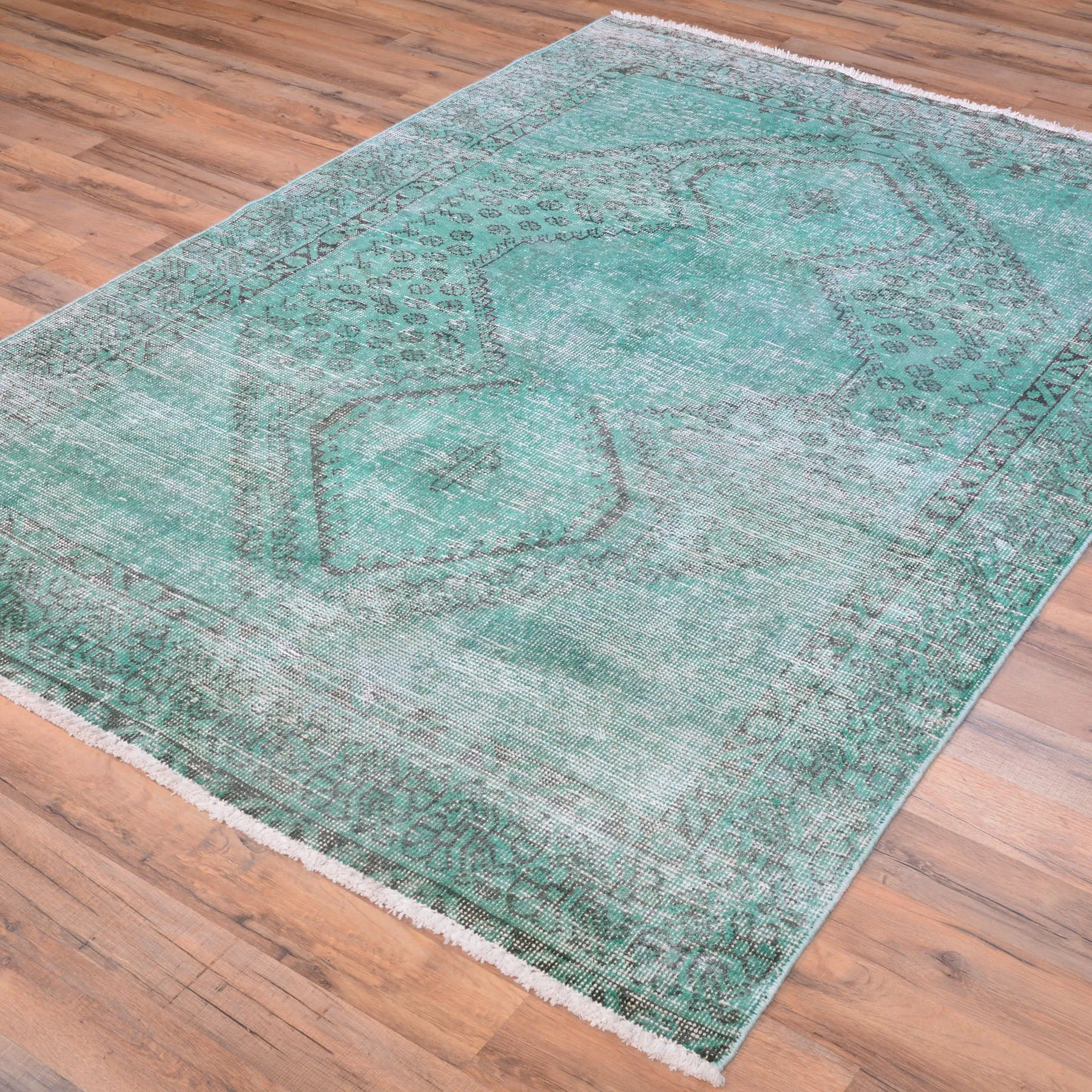 Hand-Knotted Oriental Overdyed Handmade Wool Rug (Size 4.7 X 6.7) Brral-5415