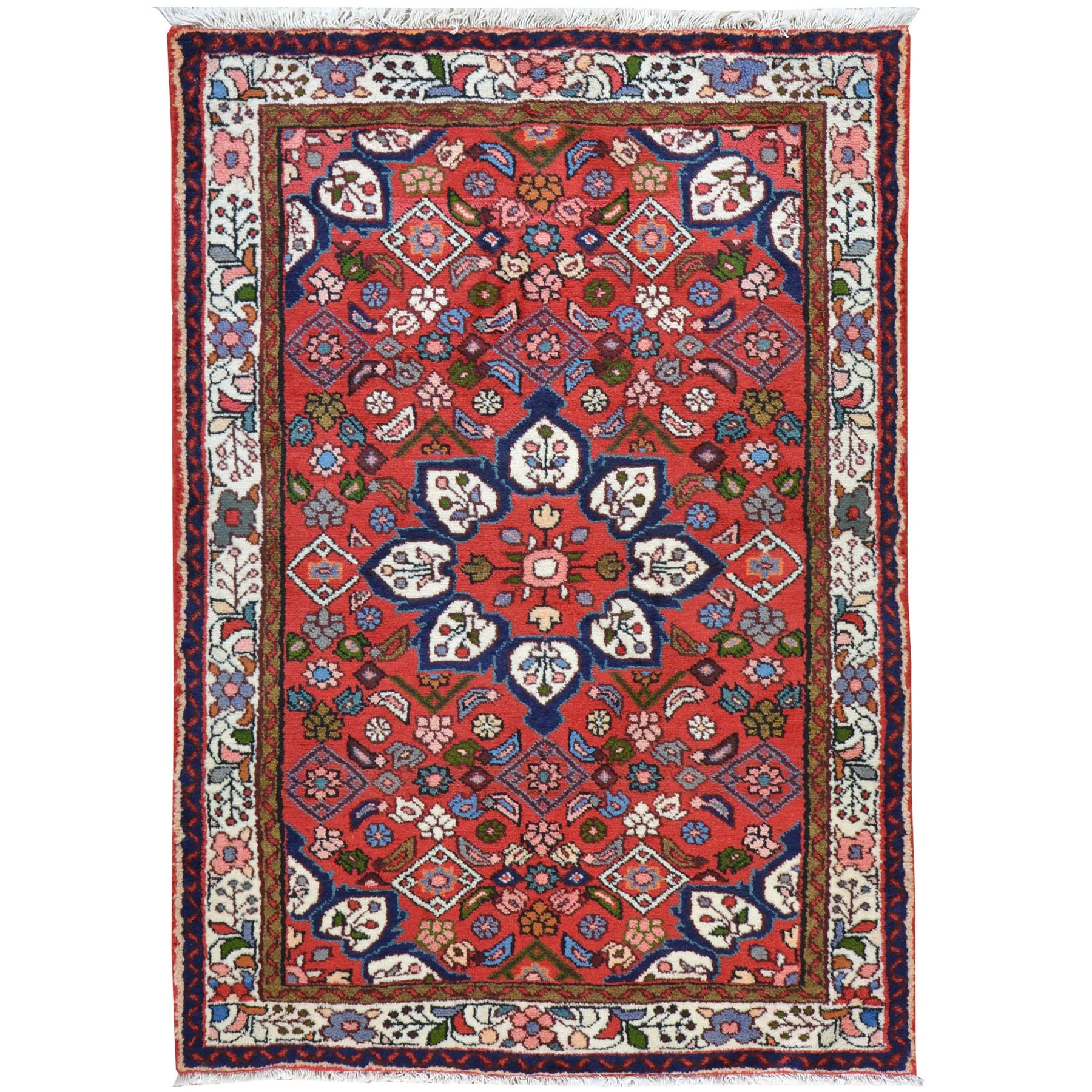 Hand-Knotted Oriental Persian Tribal Handmade Wool Rug (Size 3.6 X 5.0) Cwral-7767