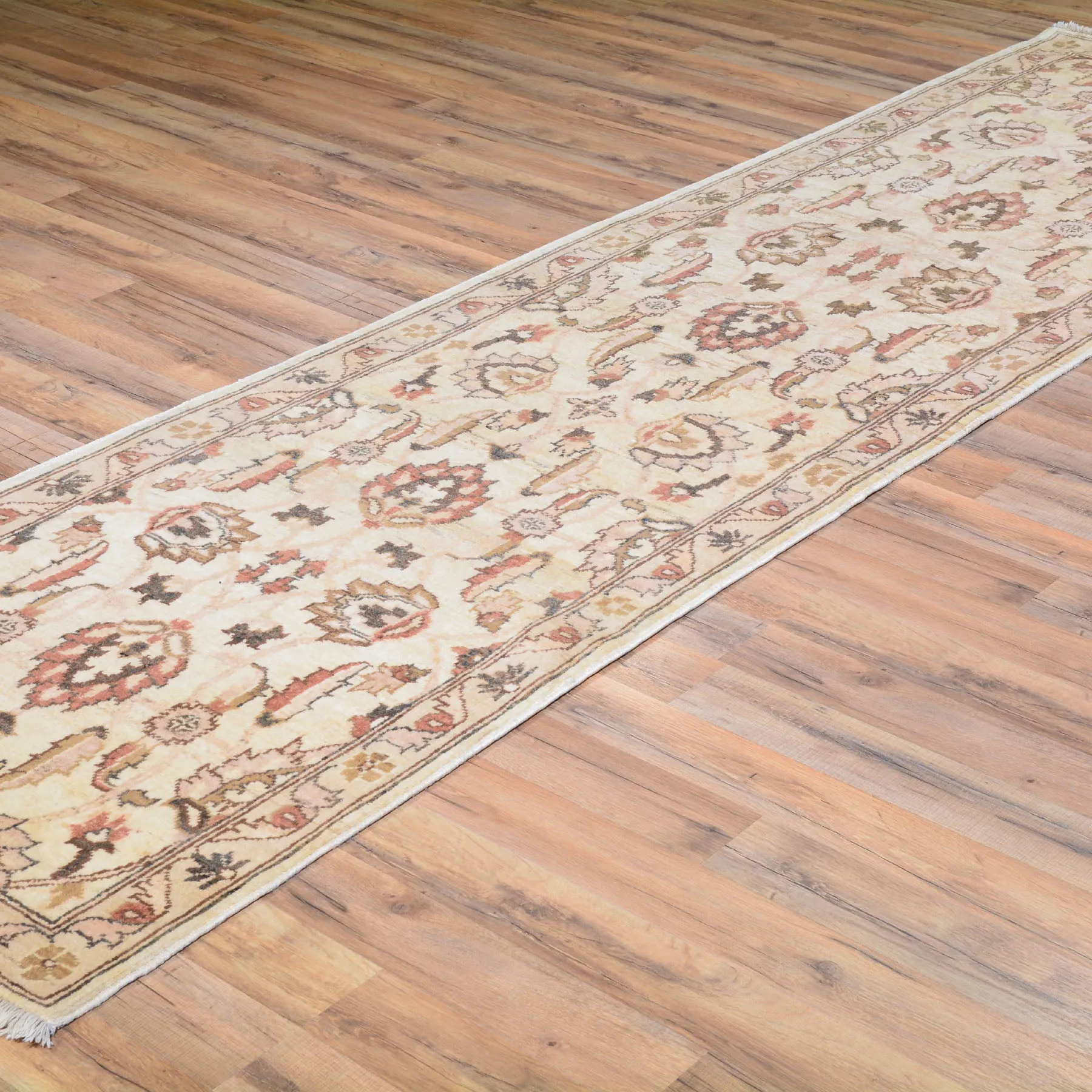 Hand-Knotted Oriental Peshawar Chobi Tribal Design 100% Wool Rug (Size 2.7 X 9.9) Brral-1827