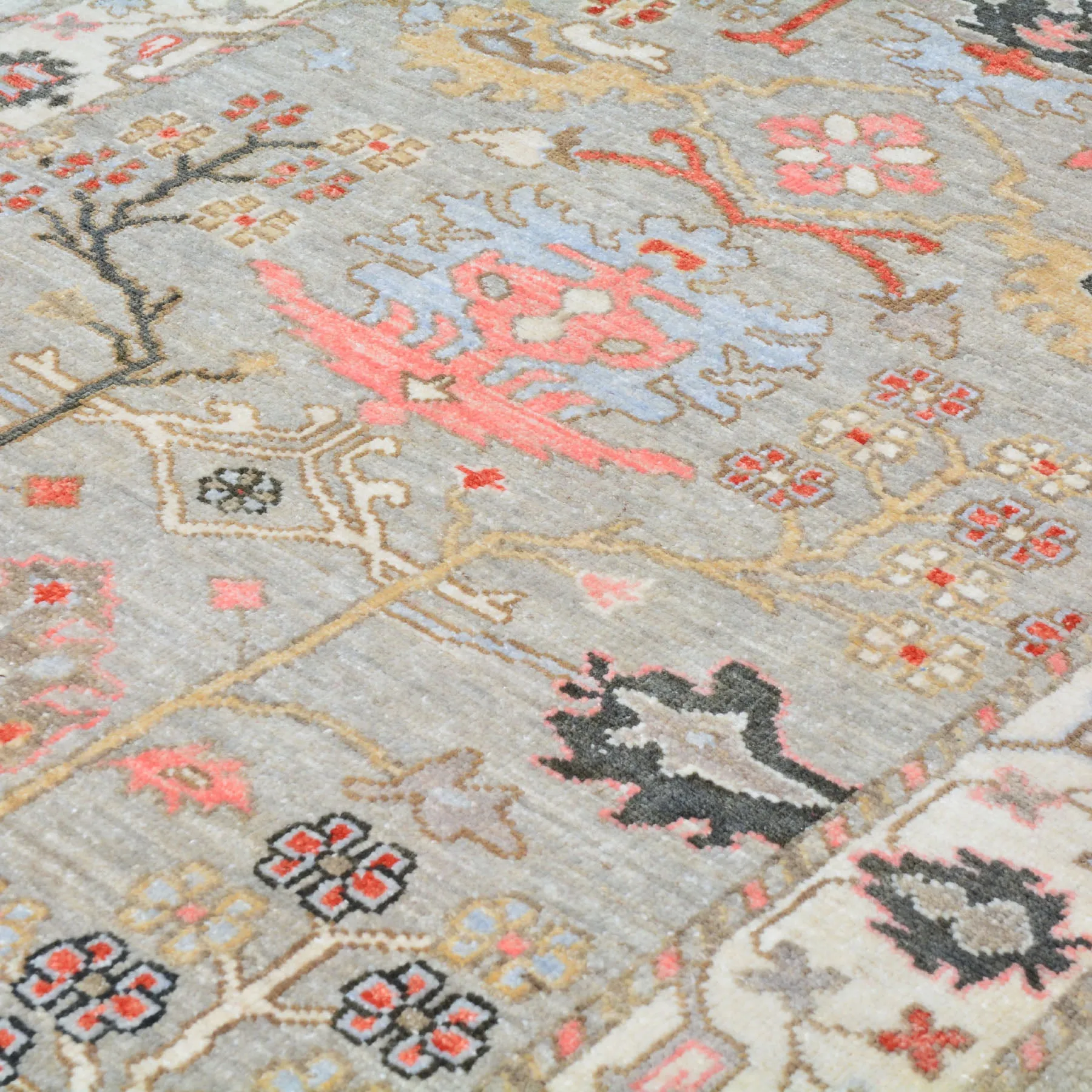 Hand-Knotted Oriental Peshawar Oushak Design Wool Handmade Rug (Size 4.0 X 5.7) Cwral-8136
