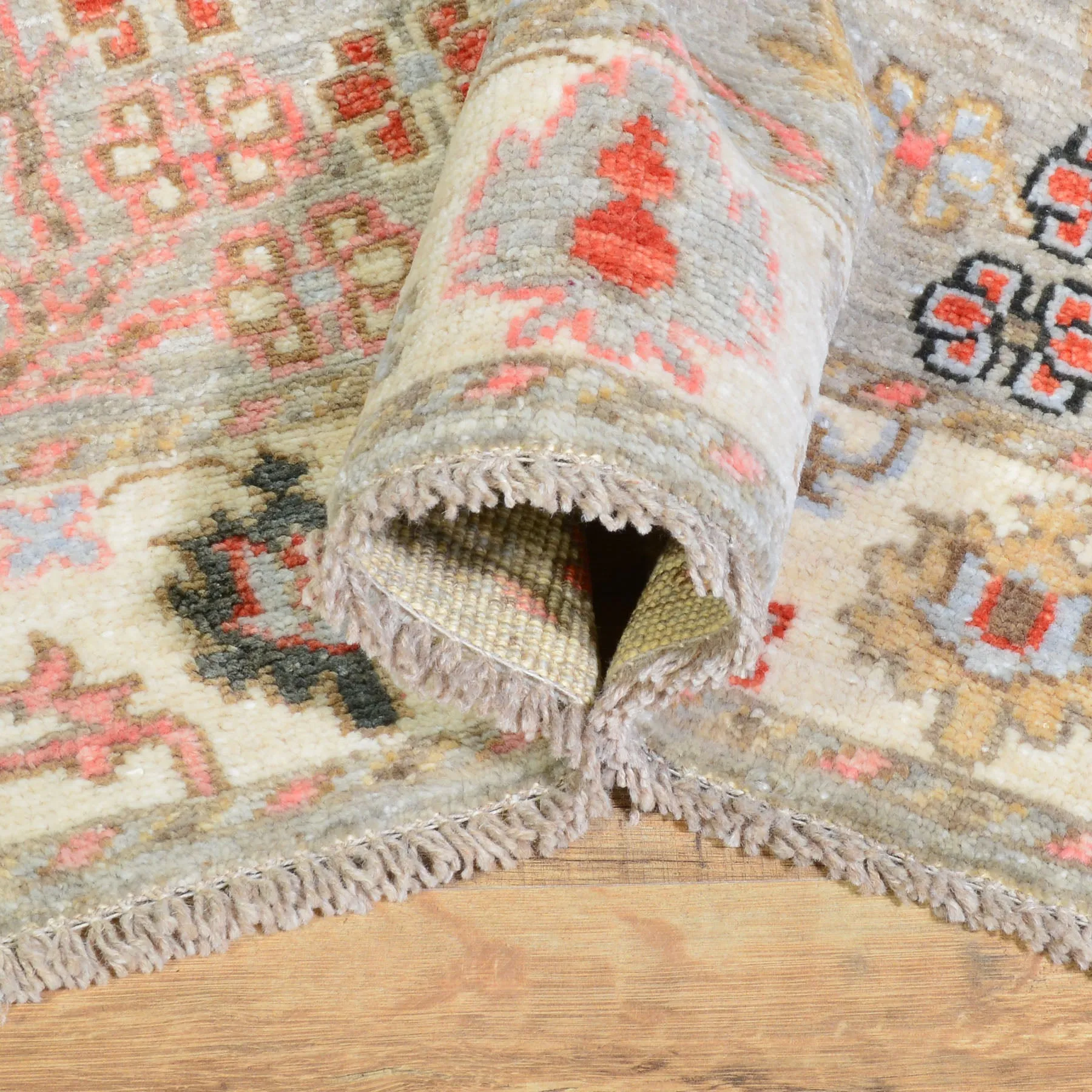 Hand-Knotted Oriental Peshawar Oushak Design Wool Handmade Rug (Size 4.0 X 5.7) Cwral-8136