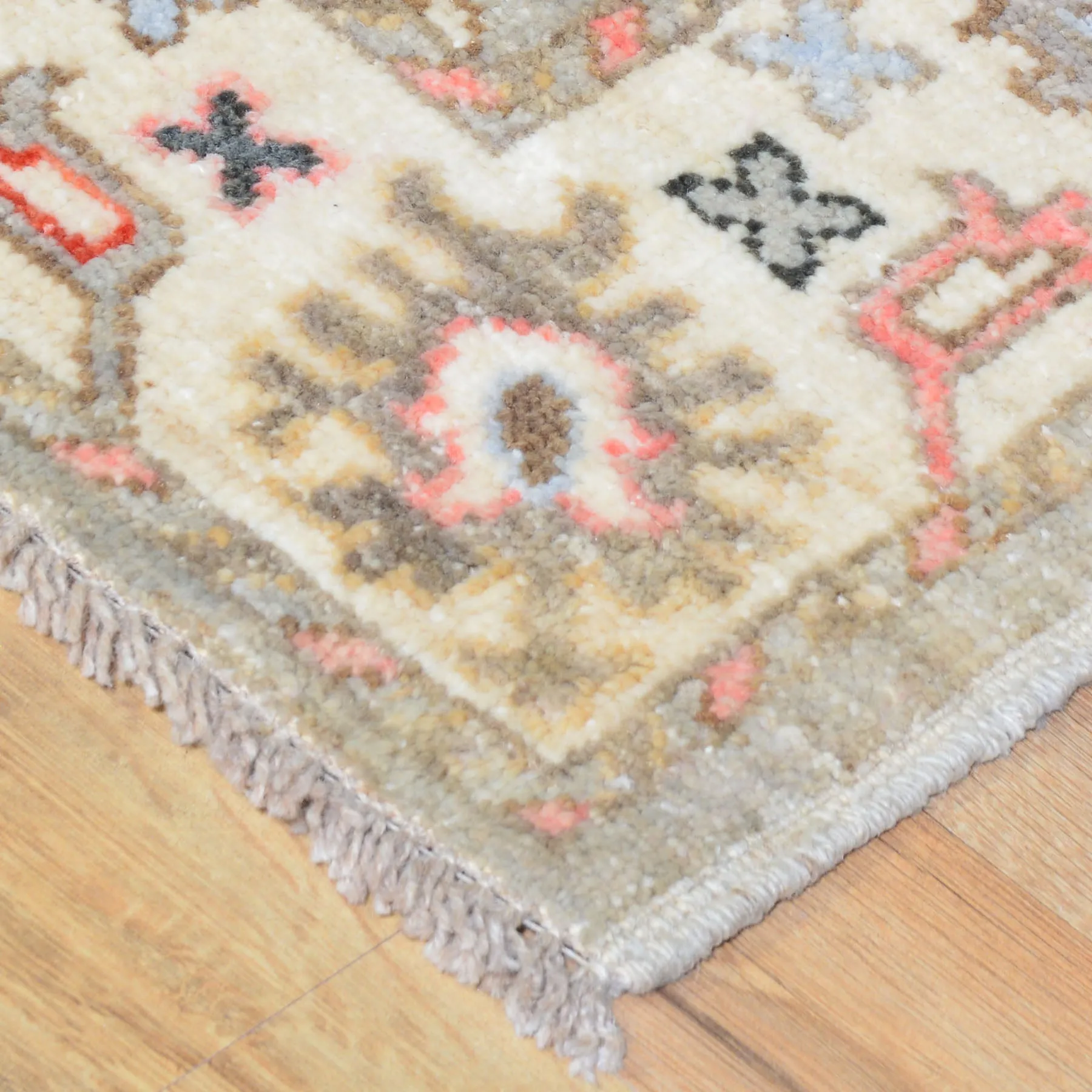 Hand-Knotted Oriental Peshawar Oushak Design Wool Handmade Rug (Size 4.0 X 5.7) Cwral-8136