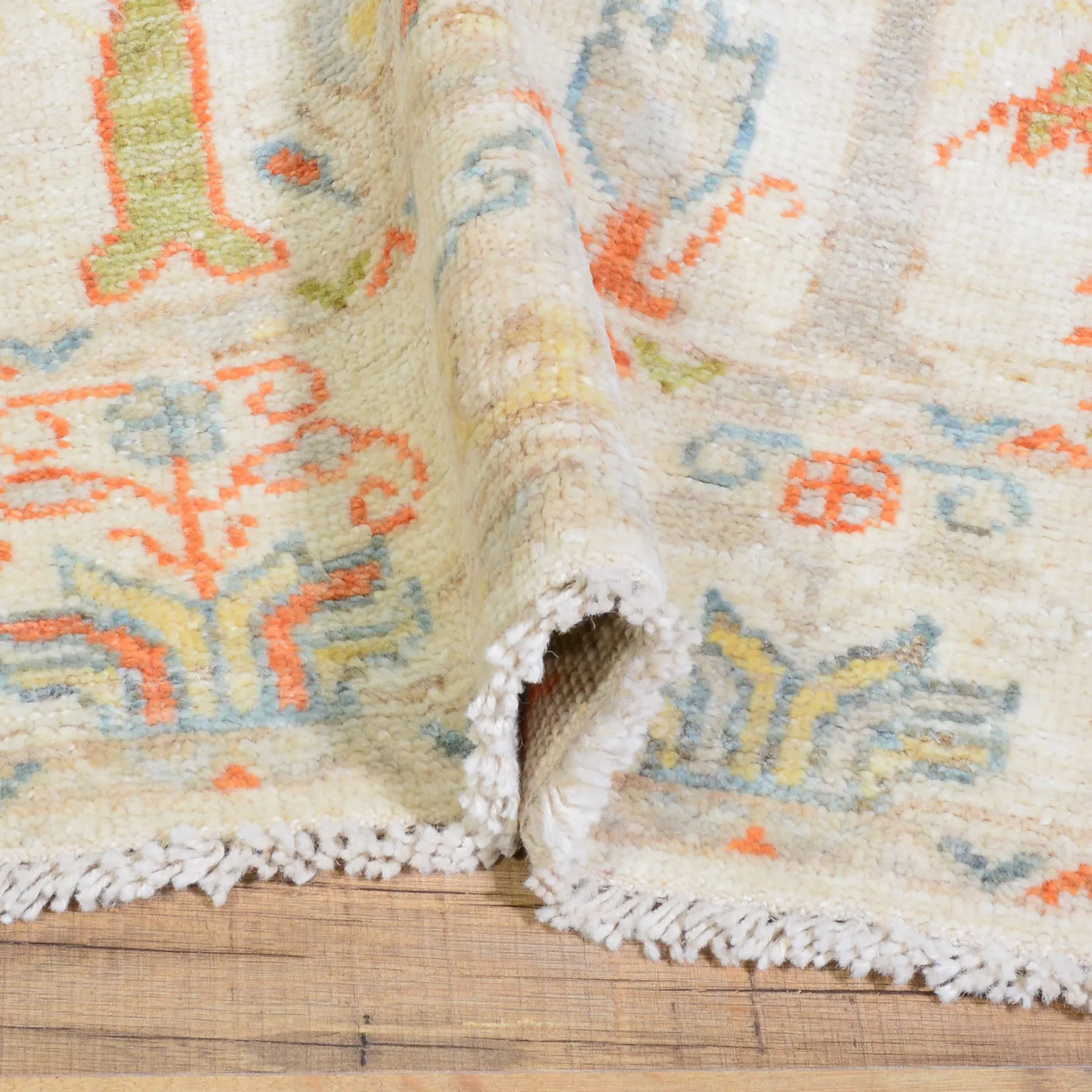Hand-Knotted Oriental Peshawar Oushak Design Wool Handmade Rug (Size 4.2 X 6.0) Cwral-8139