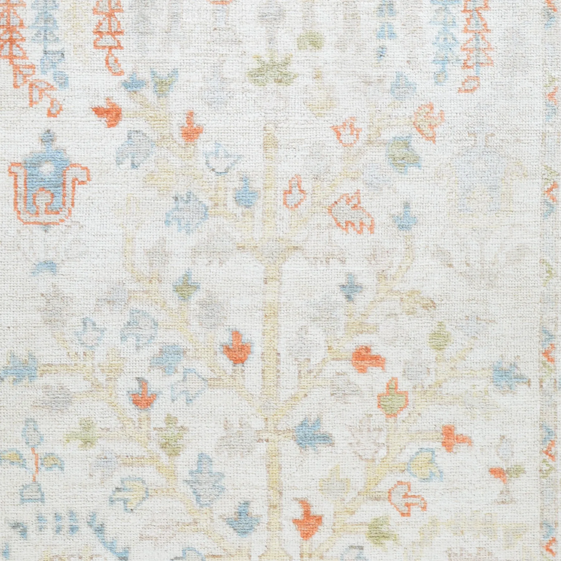 Hand-Knotted Oriental Peshawar Oushak Design Wool Handmade Rug (Size 4.2 X 6.0) Cwral-8139