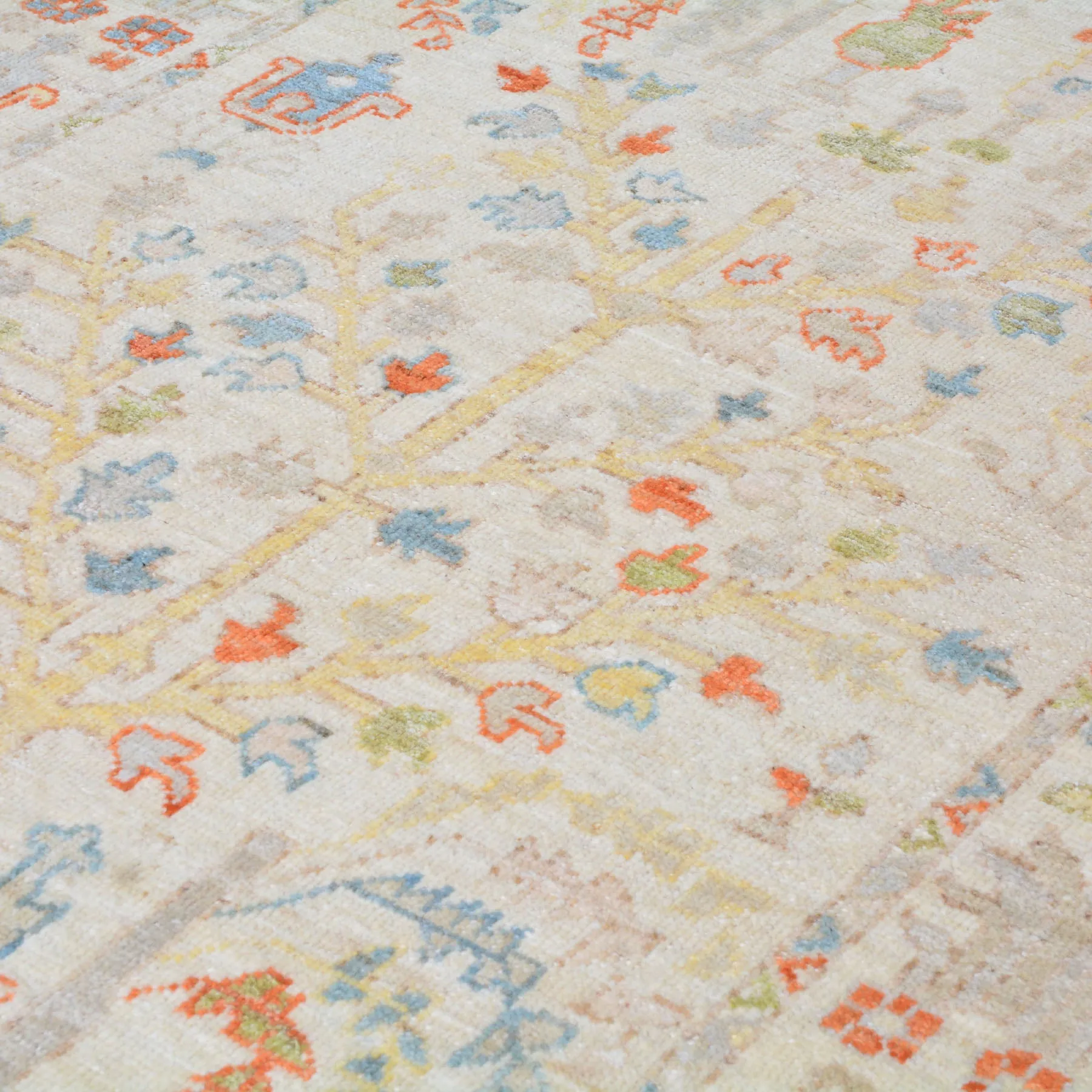 Hand-Knotted Oriental Peshawar Oushak Design Wool Handmade Rug (Size 4.2 X 6.0) Cwral-8139