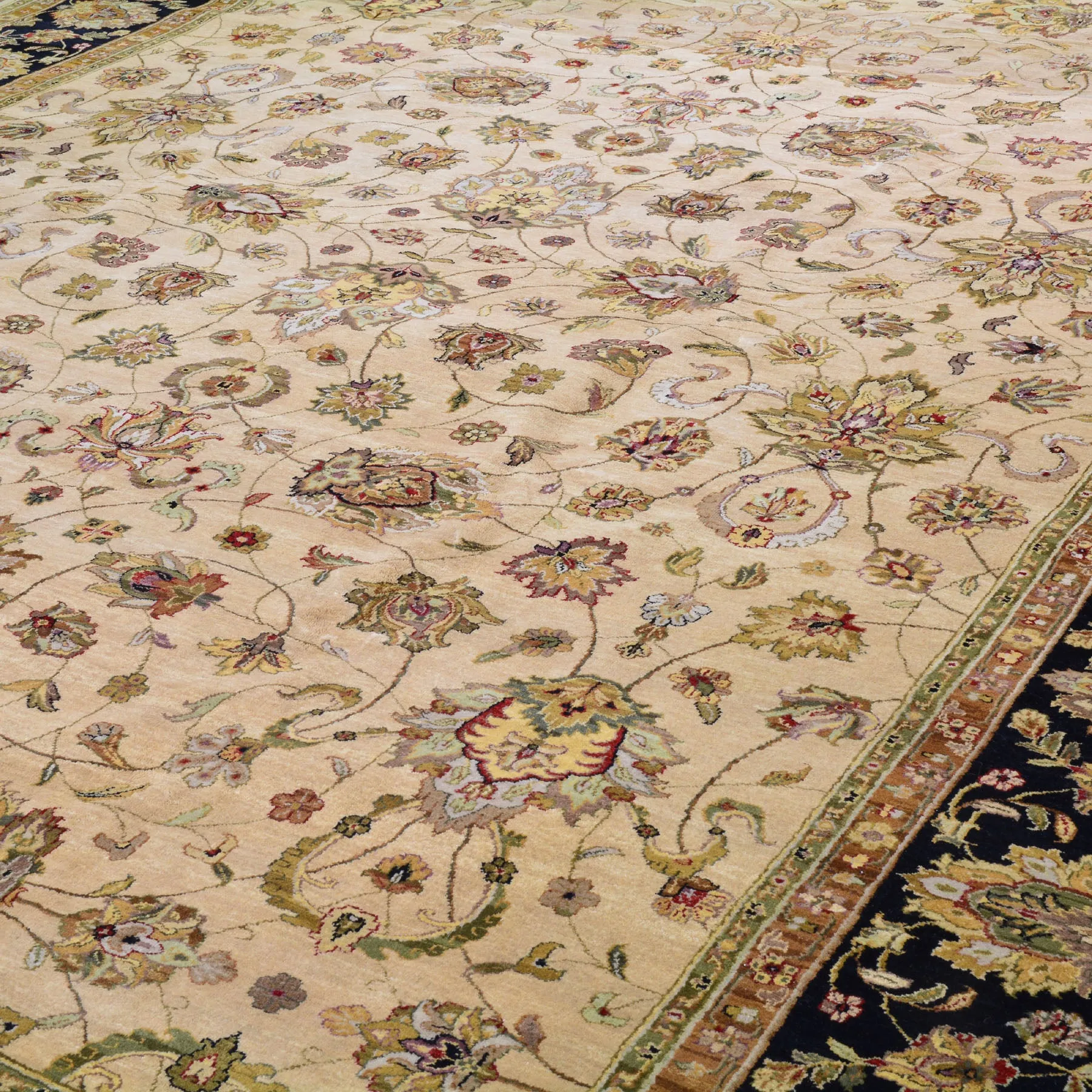Hand-Knotted Oriental Tabriz Design Handmade Wool Rug (Size 10.1 X 14.0) Cwral-8670