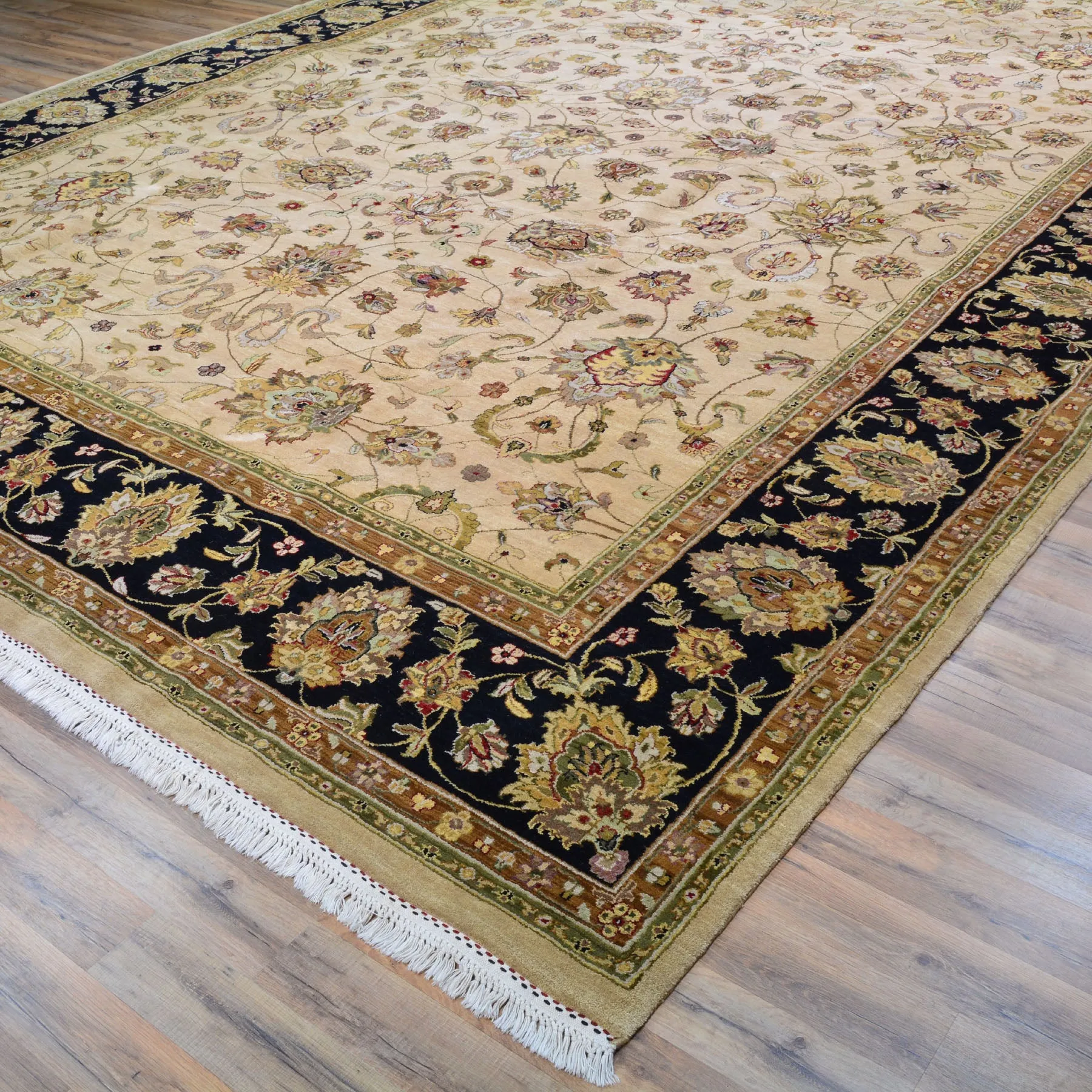 Hand-Knotted Oriental Tabriz Design Handmade Wool Rug (Size 10.1 X 14.0) Cwral-8670