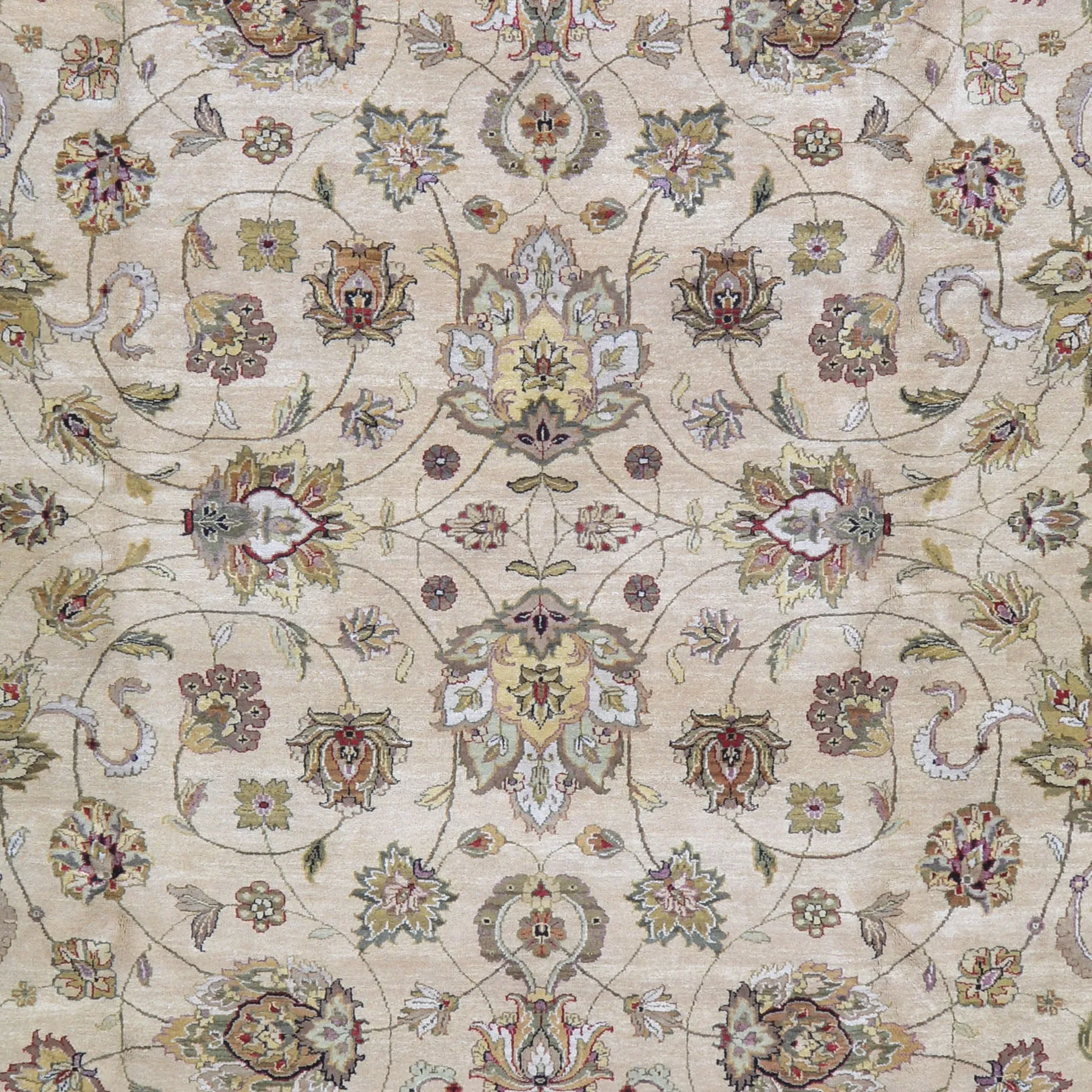 Hand-Knotted Oriental Tabriz Design Handmade Wool Rug (Size 10.1 X 14.0) Cwral-8670