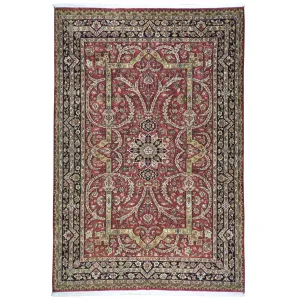 Hand-Knotted Oriental Tabriz Revival Design Handmade Wool Rug (Size 5.11 X 9.0) Cwral-8634