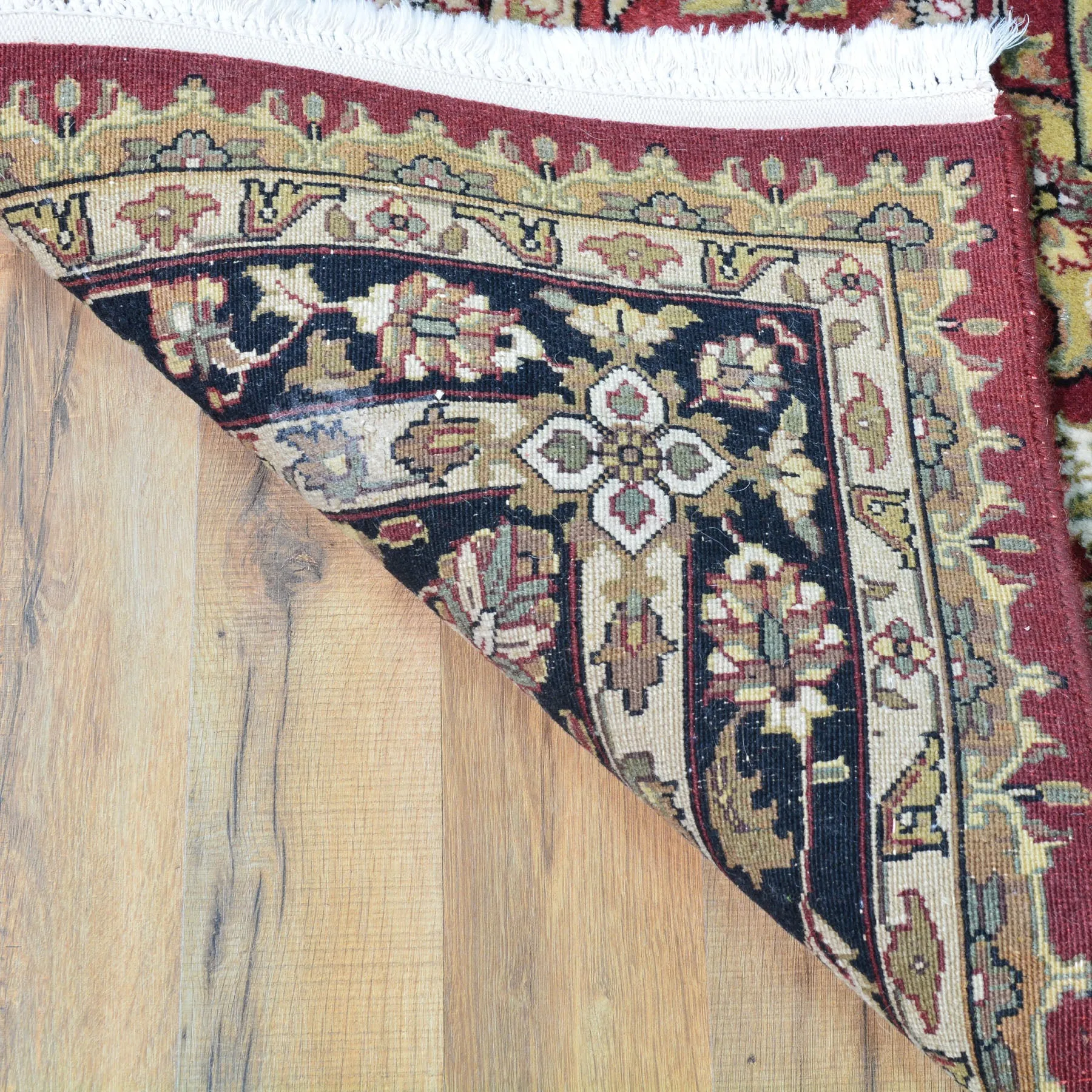 Hand-Knotted Oriental Tabriz Revival Design Handmade Wool Rug (Size 5.11 X 9.0) Cwral-8634