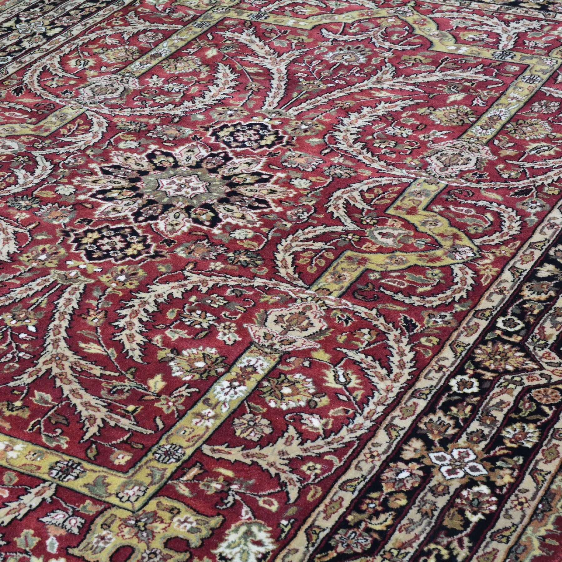 Hand-Knotted Oriental Tabriz Revival Design Handmade Wool Rug (Size 5.11 X 9.0) Cwral-8634