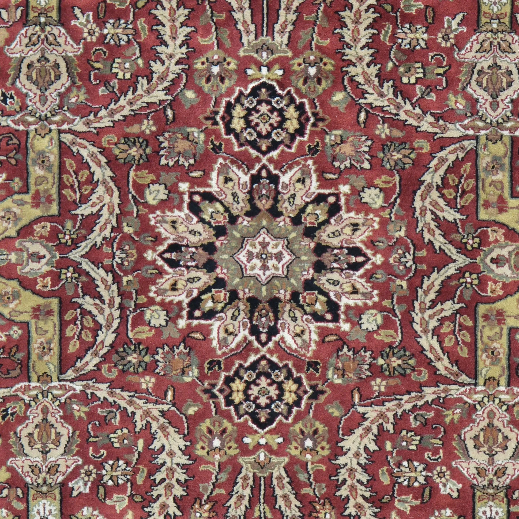 Hand-Knotted Oriental Tabriz Revival Design Handmade Wool Rug (Size 5.11 X 9.0) Cwral-8634
