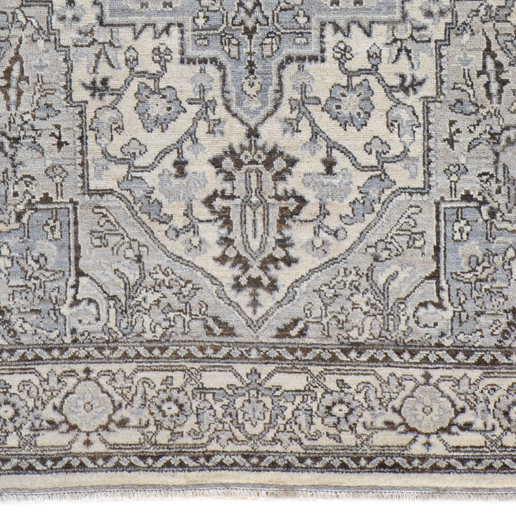 Hand-Knotted Oriental Traditional Design Handmade Wool Rug (Size 5.0 X 7.4) Cwral-5907