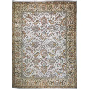 Hand-Knotted Oriental Traditional Design Handmade Wool Rug (Size 9.0 X 11.9) Cwral-8049