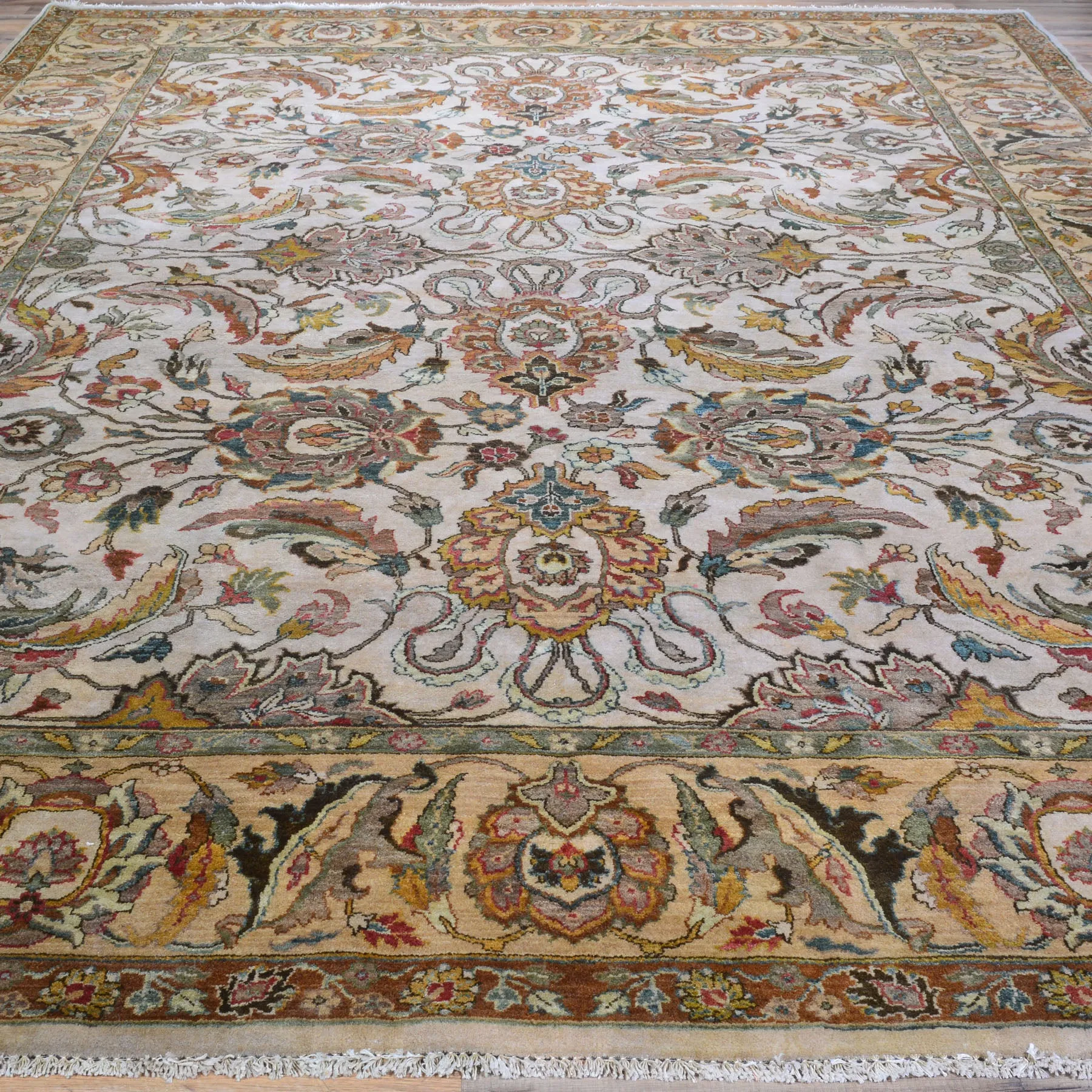 Hand-Knotted Oriental Traditional Design Handmade Wool Rug (Size 9.0 X 11.9) Cwral-8049