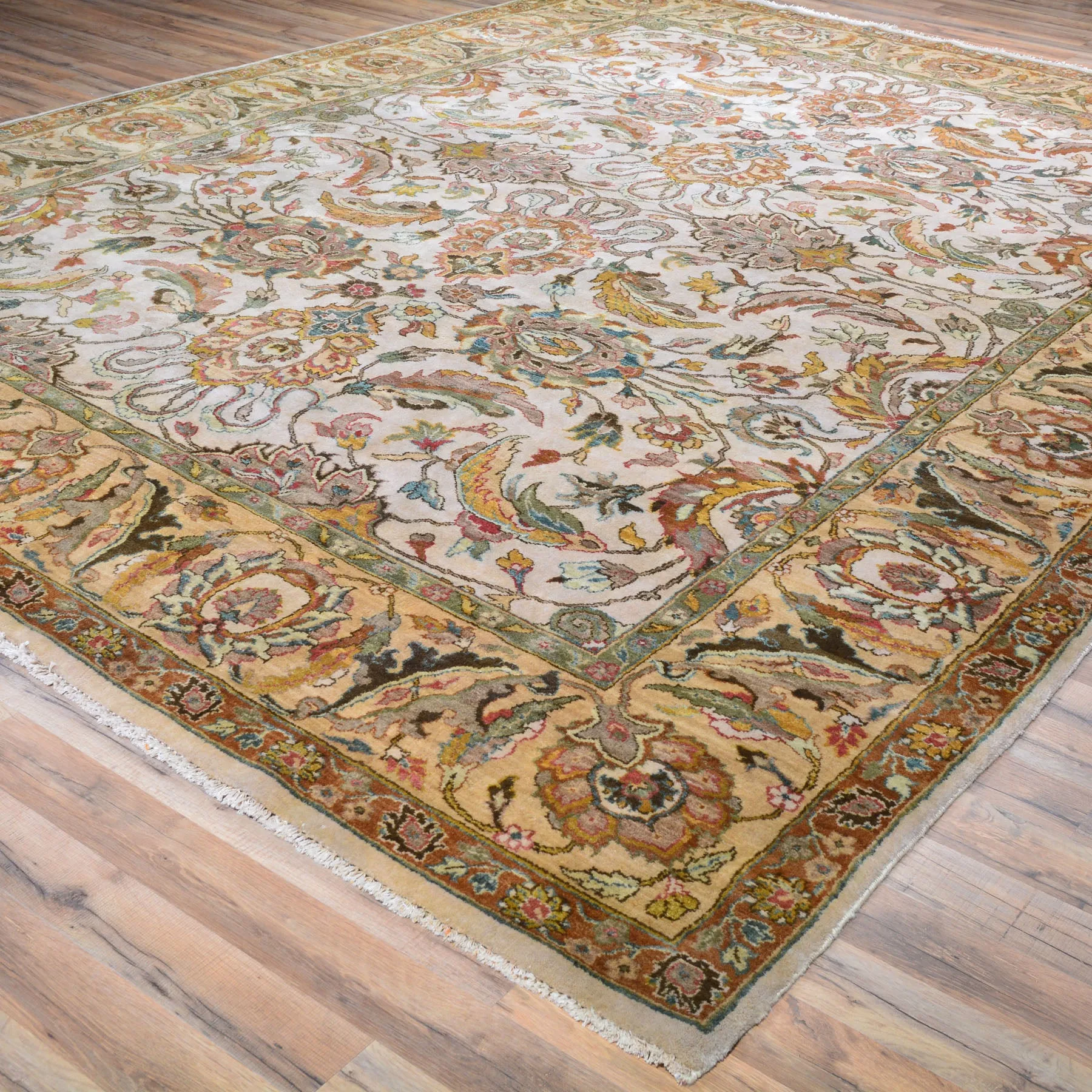 Hand-Knotted Oriental Traditional Design Handmade Wool Rug (Size 9.0 X 11.9) Cwral-8049