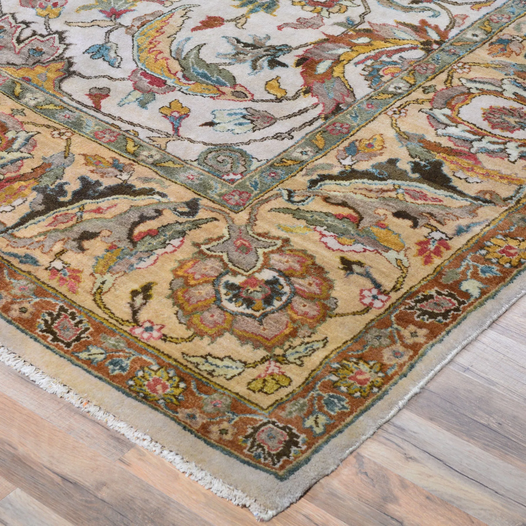 Hand-Knotted Oriental Traditional Design Handmade Wool Rug (Size 9.0 X 11.9) Cwral-8049