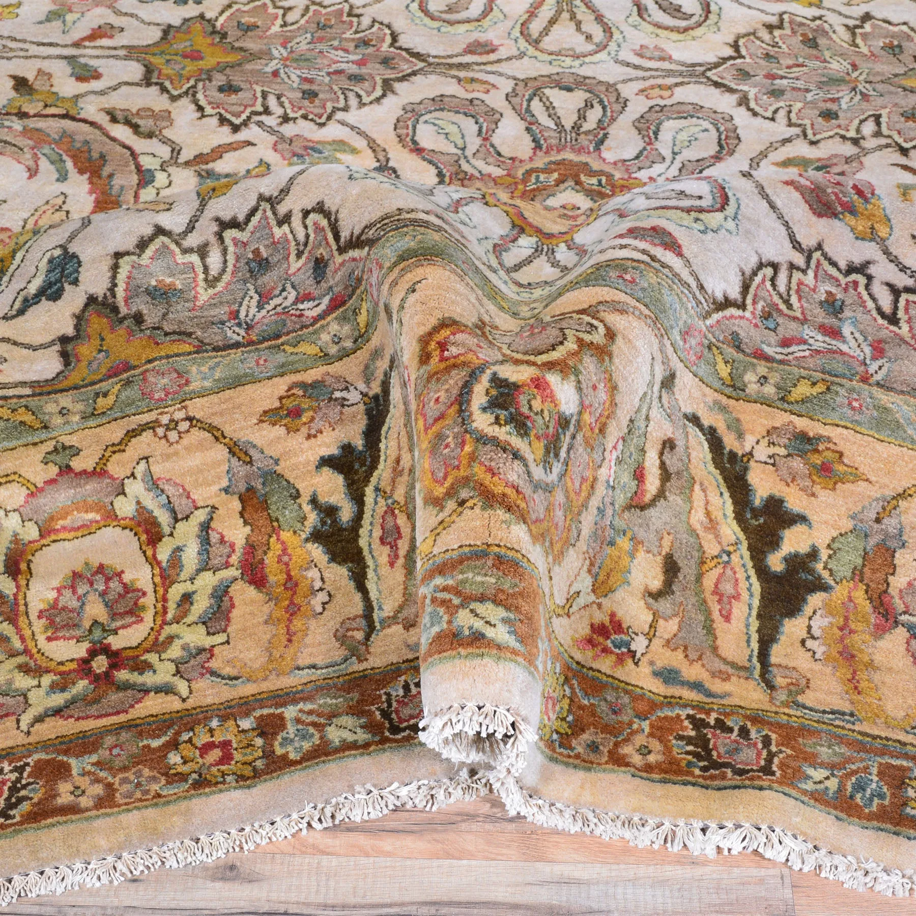 Hand-Knotted Oriental Traditional Design Handmade Wool Rug (Size 9.0 X 11.9) Cwral-8049