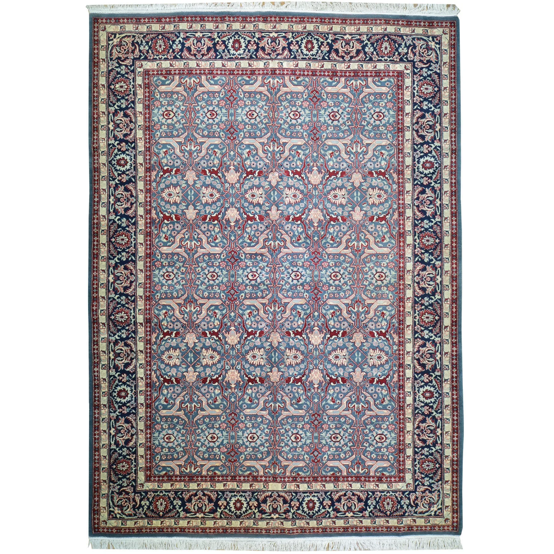 Hand-Knotted Oriental Traditional Design Handmade Wool Rug (Size 9.0 X 12.4) Cwral-8817